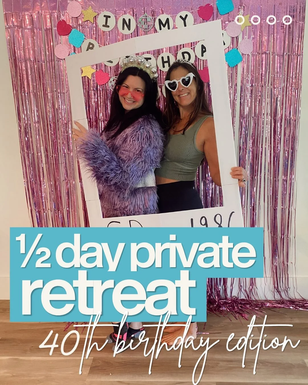 This is my kind of birthday celebration 🥳

A few weeks ago, I had the honor of creating a half-day private retreat for an amazing woman celebrating her 40th birthday with some of her closest friends.

Instead of another dinner reservation and accumu