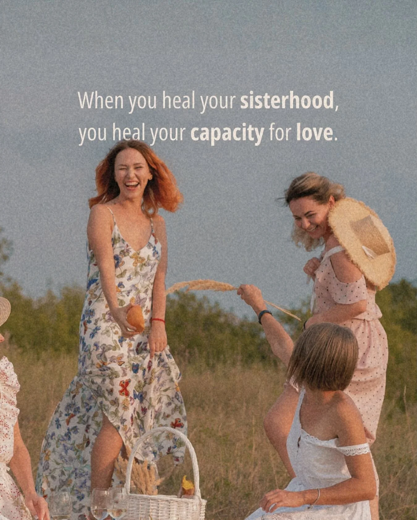 ✨ Sisterhood is the training ground for intimacy with men.

Your ability to be intimate with men is the same as your ability to be intimate with women.

If you&rsquo;re struggling to form real relationships with men, I&rsquo;d ask: how&rsquo;s your s