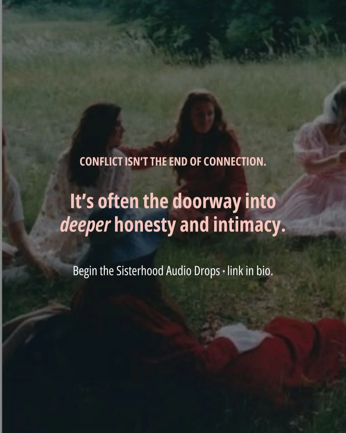 Conflict doesn&rsquo;t always mean there is something wrong with your relationships. 
But so often, we take it as our cue to leave. 

We&rsquo;re taught to use tension and conflict as evidence that a friendship isn&rsquo;t aligned anymore. 

But what