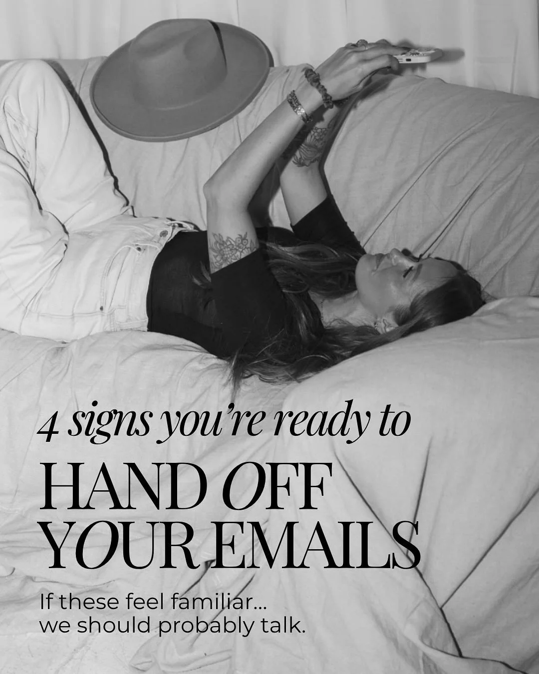 What if your email list wasn&rsquo;t the thing that kept getting pushed to &ldquo;later&rdquo;? 👀

If writing emails always feels like a chore, sounds nothing like you, or gets buried under 12 other to-dos... it might be time to hand it off. Because