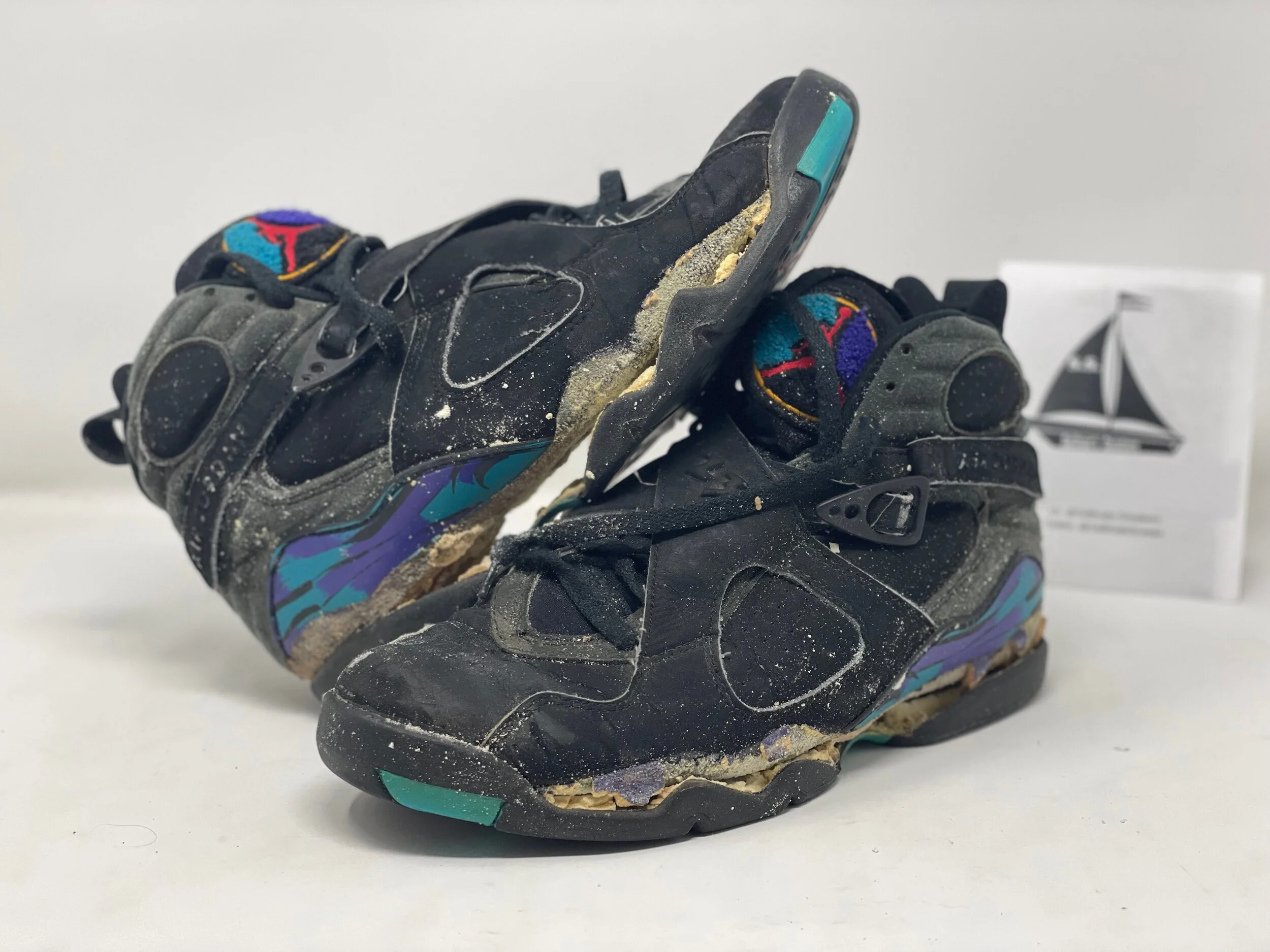 Sz 8 - Air Jordan 8 'Aqua' 1993 OG 