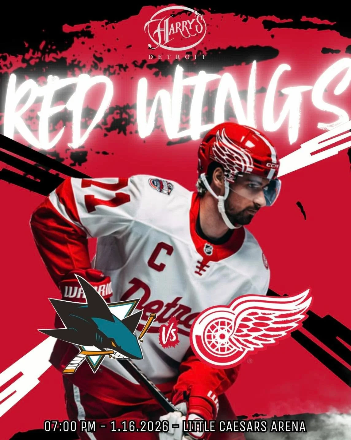 🔥 DETROIT SPORTS TAKE OVER THE WEEKEND

It&rsquo;s a massive stretch for Detroit sports and every game is happening at Little Caesars Arena, just steps away from Harry&rsquo;s Detroit.

🏒 Red Wings hit the ice Tonight at 7:00 PM and again Sunday at