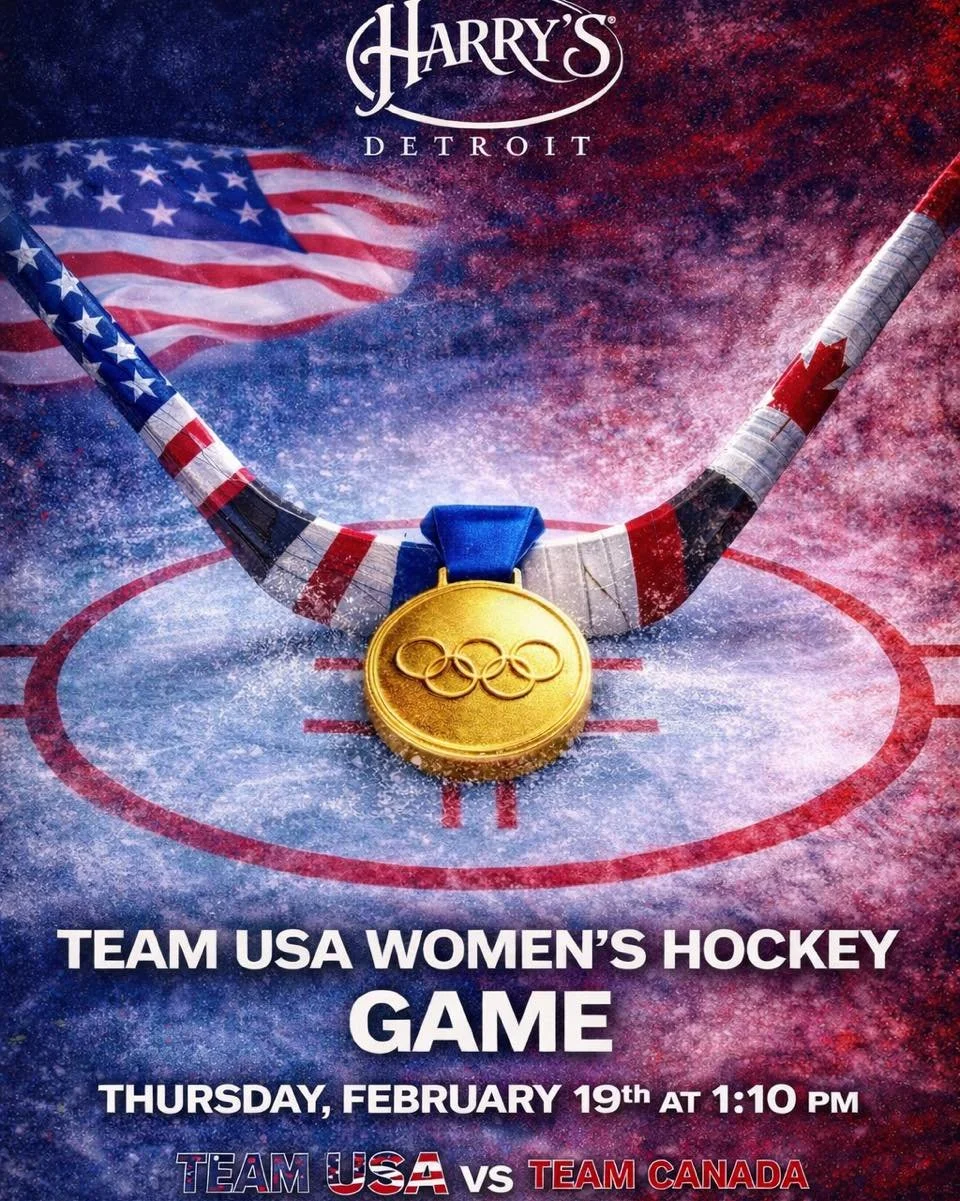 WOMEN&rsquo;S USA HOCKEY TEAM LOOKS FOR GOLD 🇺🇸🏒

USA vs Canada for the gold. A rivalry as intense as it gets and a game that always delivers unforgettable moments on the ice.

Catch every second at Harry&rsquo;s Detroit this Thursday at 1:10 PM a