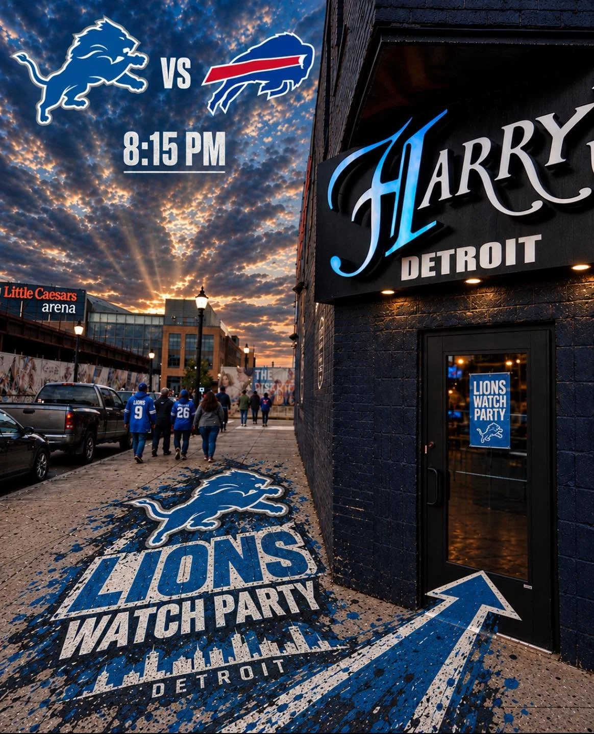 Thursday Night Football at Harry&rsquo;s! 🦁

Come watch the Lions take on the Bills tonight at 8:15 PM. Grab a drink, order your favorites and catch every play with us!

#HarrysDetroit #DetroitLions #ThursdayNightFootball