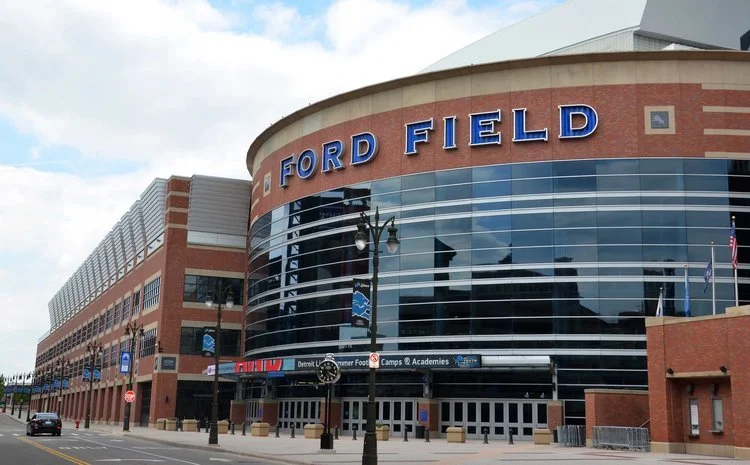 Ford Field, home of the Detroit Lions.