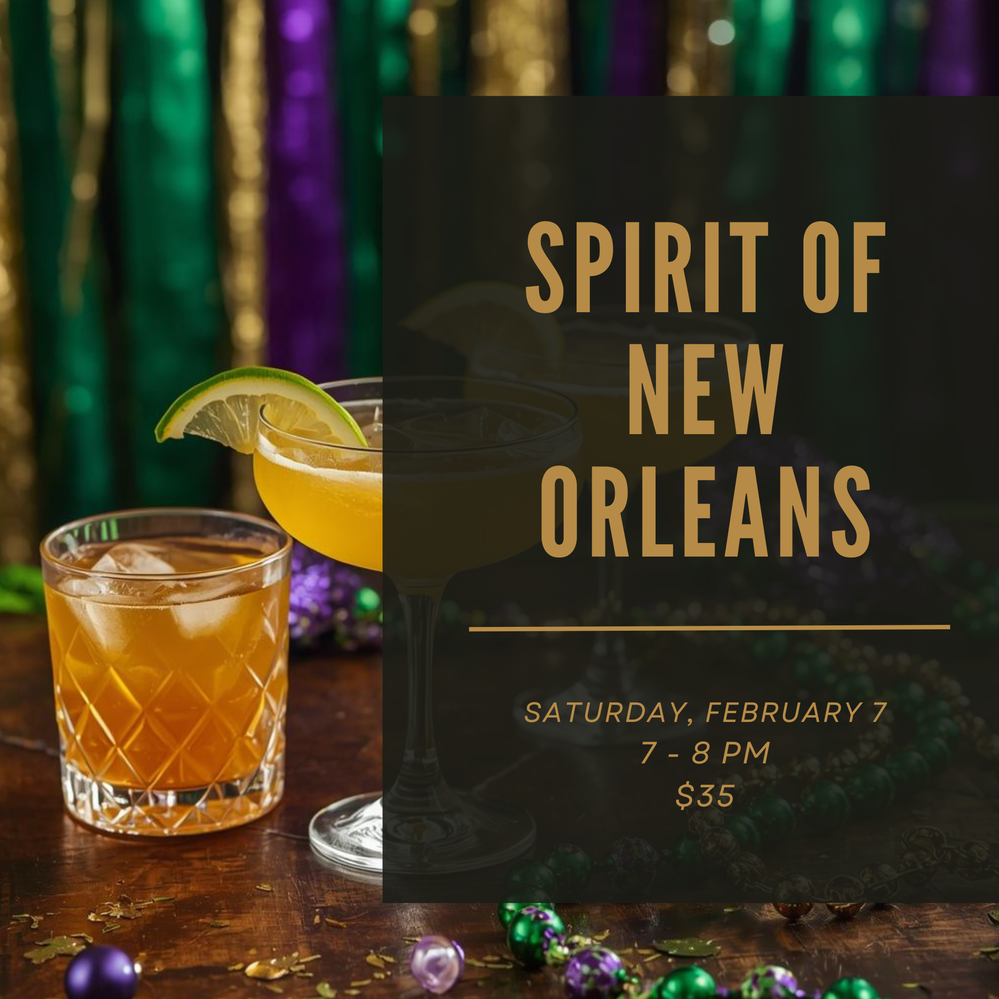 Spirit of New Orleans - Tasting