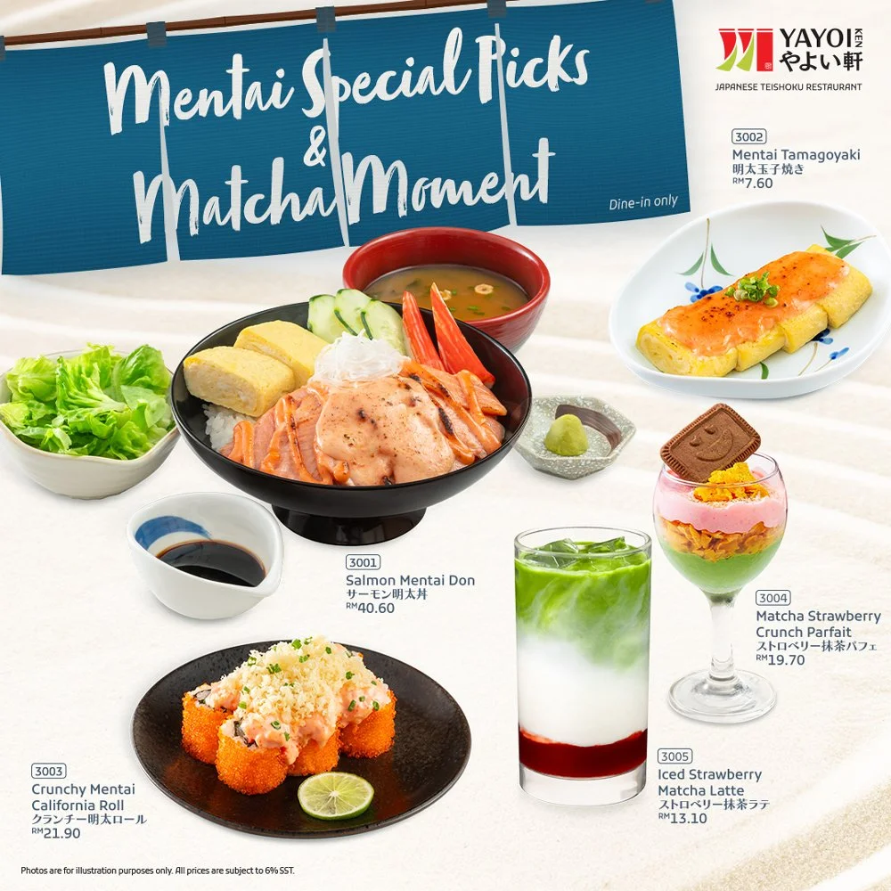Mentai Special Picks                                    &amp; Matcha Moment