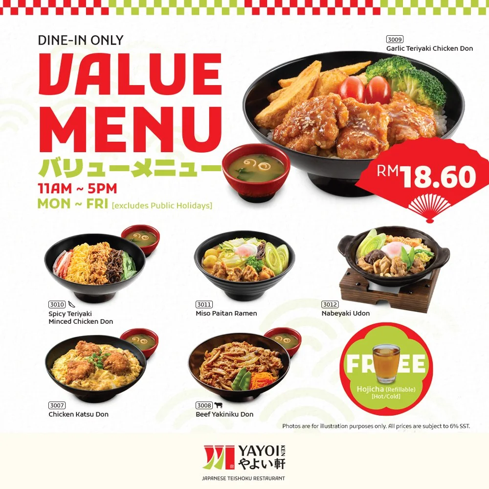 New Value Menu @ RM18.60