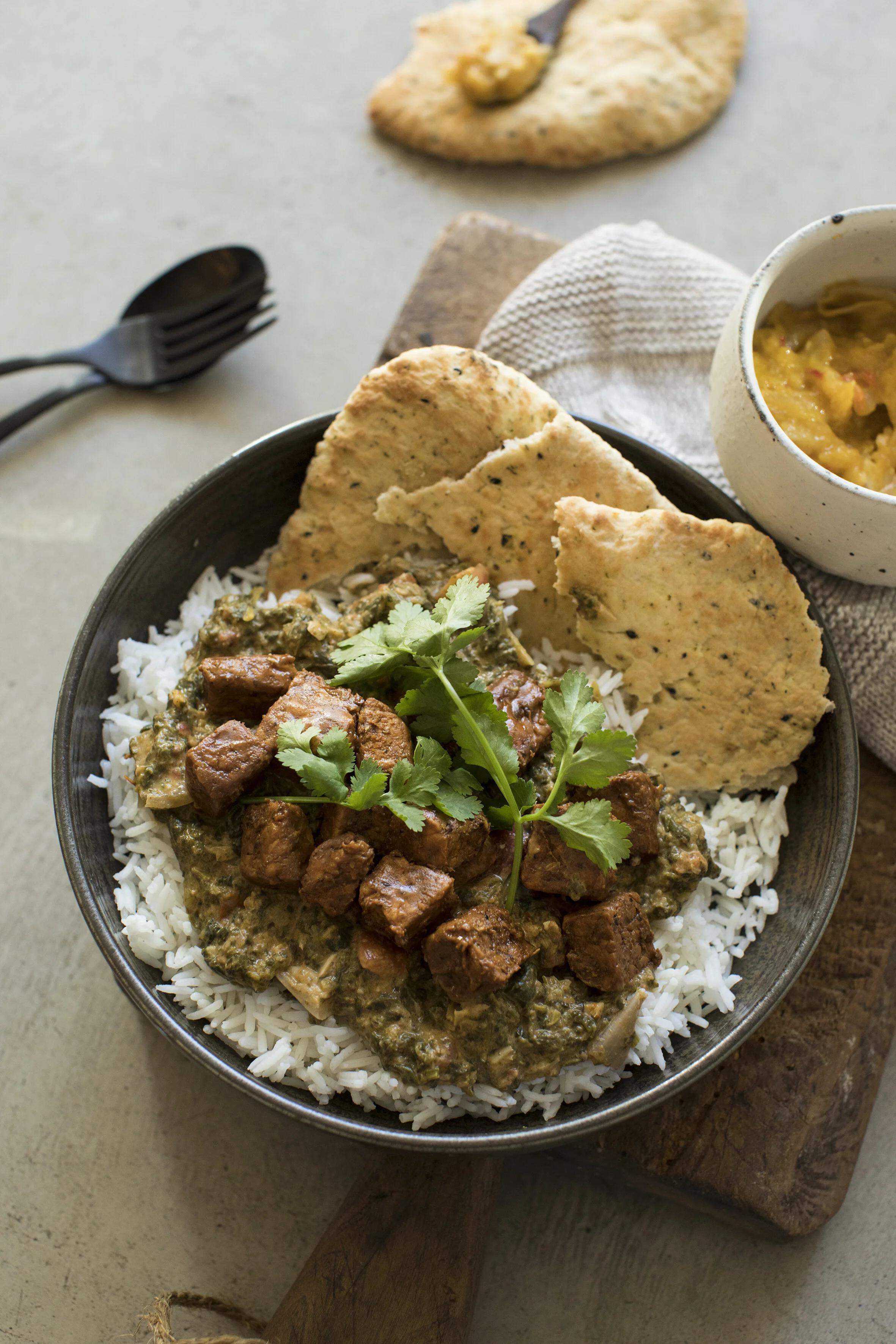Saag tempeh