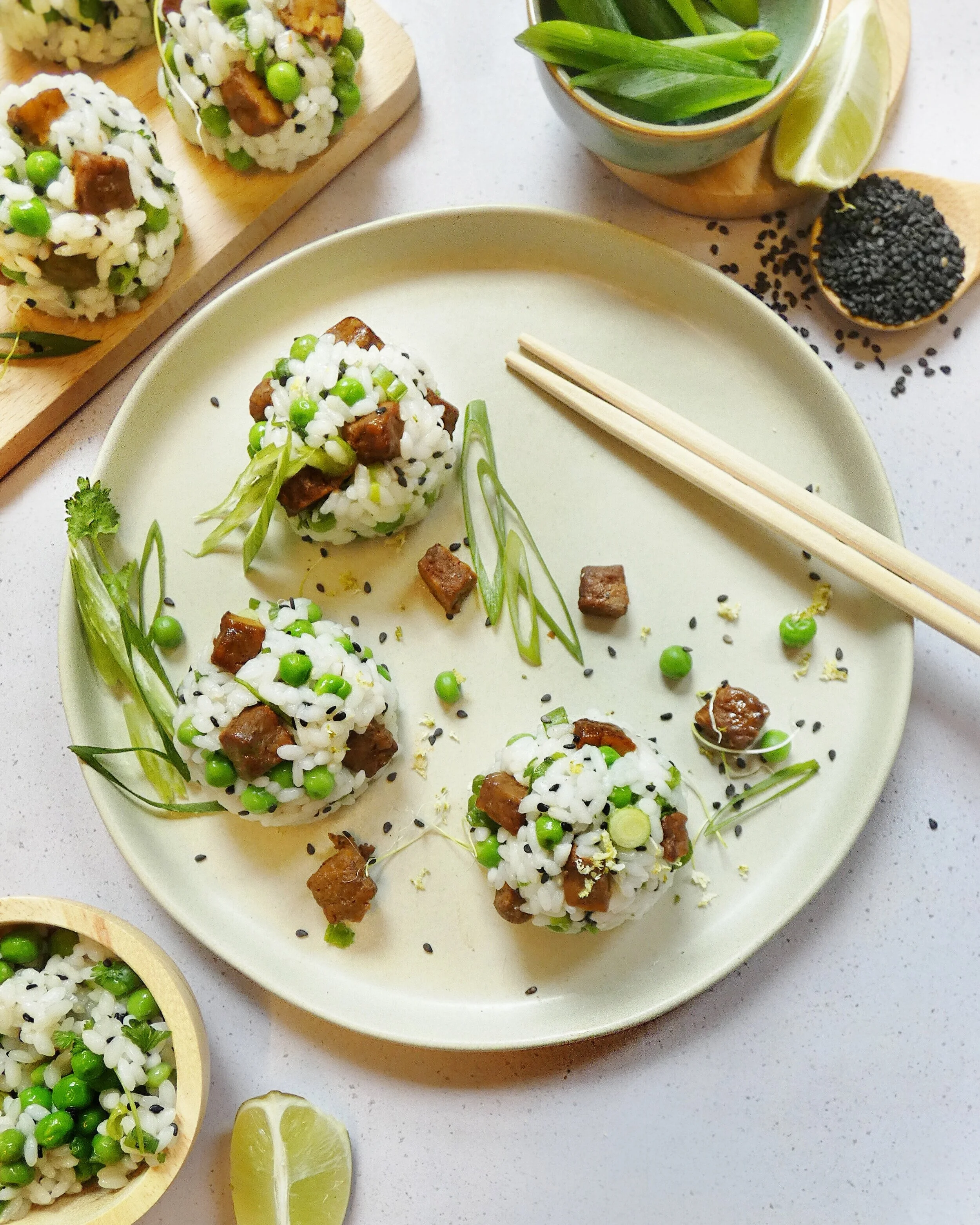 Onigiri with BUMI Asian Tempeh