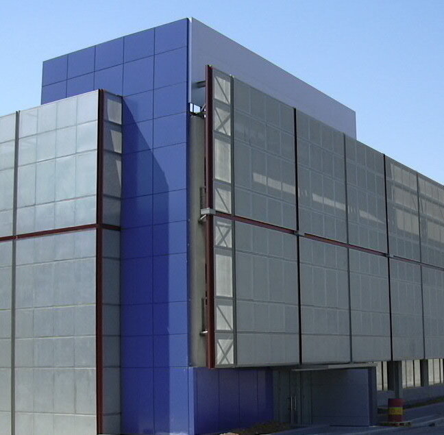 NEW FACADE FOR THE FACTORY ADMINISTRATION BUILDING OF HALCOR _ OINOFYTA