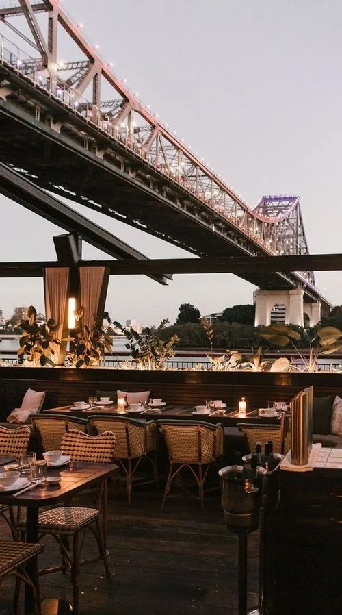 Stanley Restaurant outdoor dining terrace by Samantha Leigh Interiors