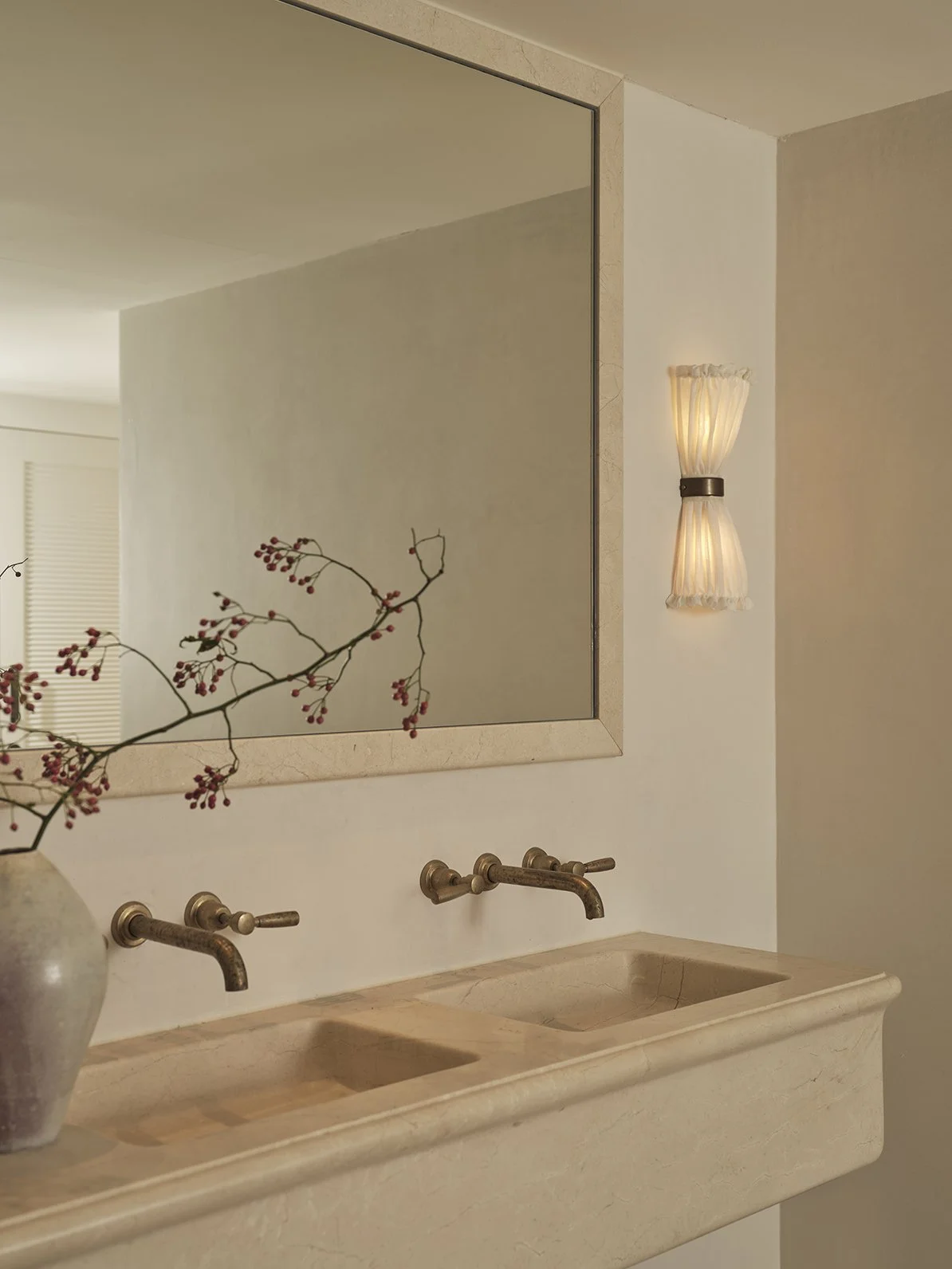 Stone vanity manly wharf events by Samantha Leigh Interiors