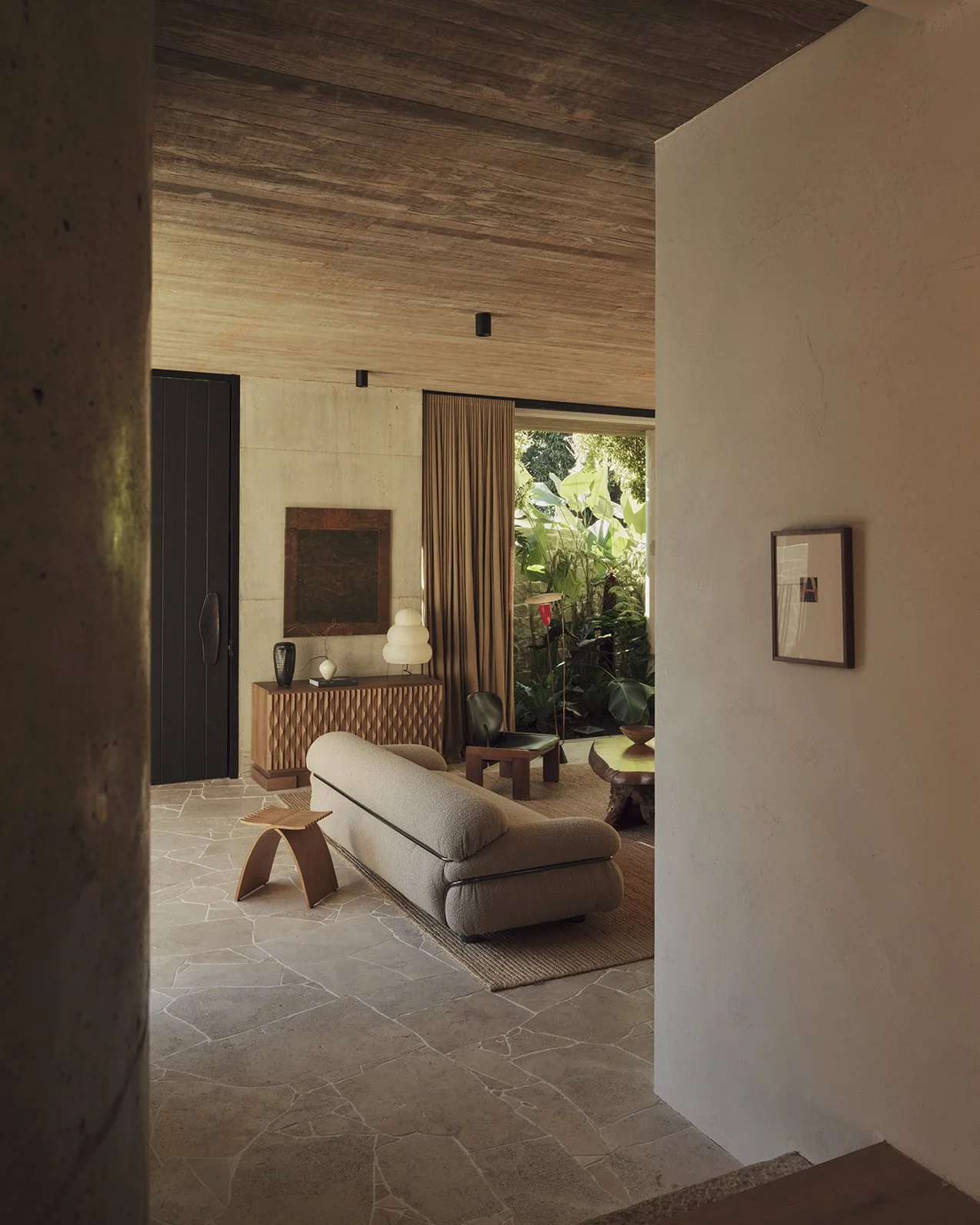 Brutalist sitting room Brisbane Australia