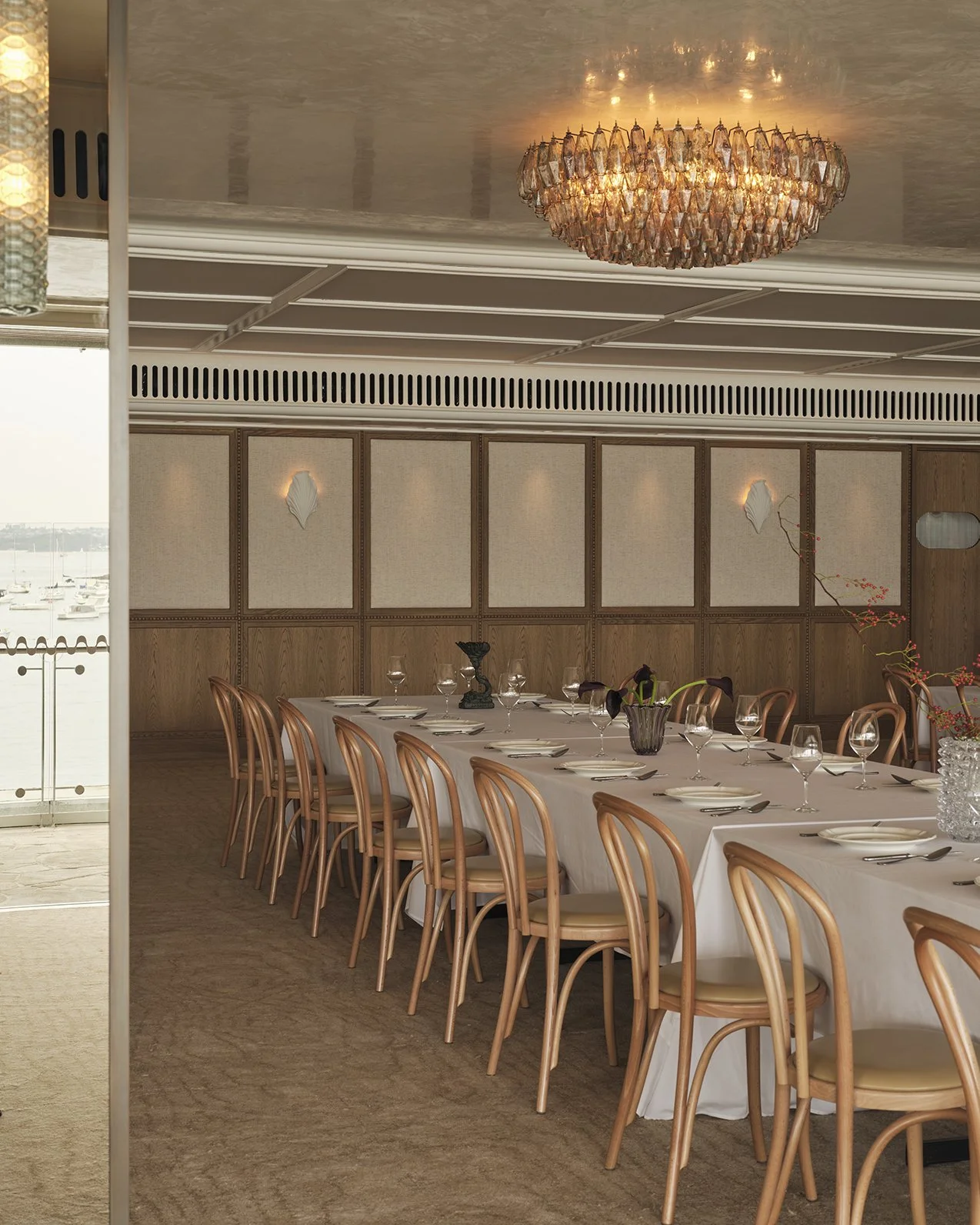 Elegant wedding venue interior design