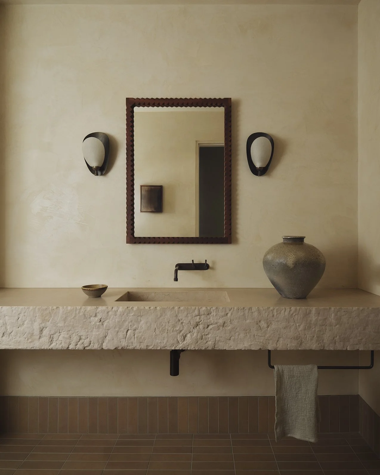 New Farm powder room by Samantha Leigh Interiors