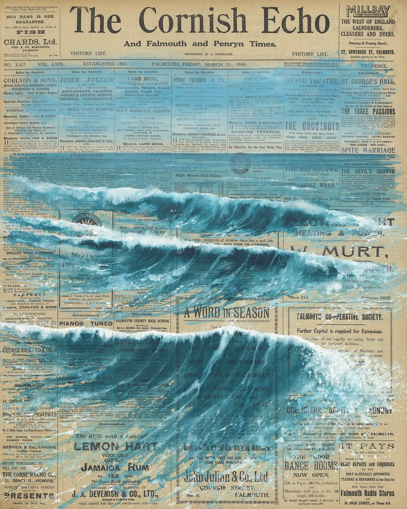 Extra Large Limited Edition Cornish Echo Prints