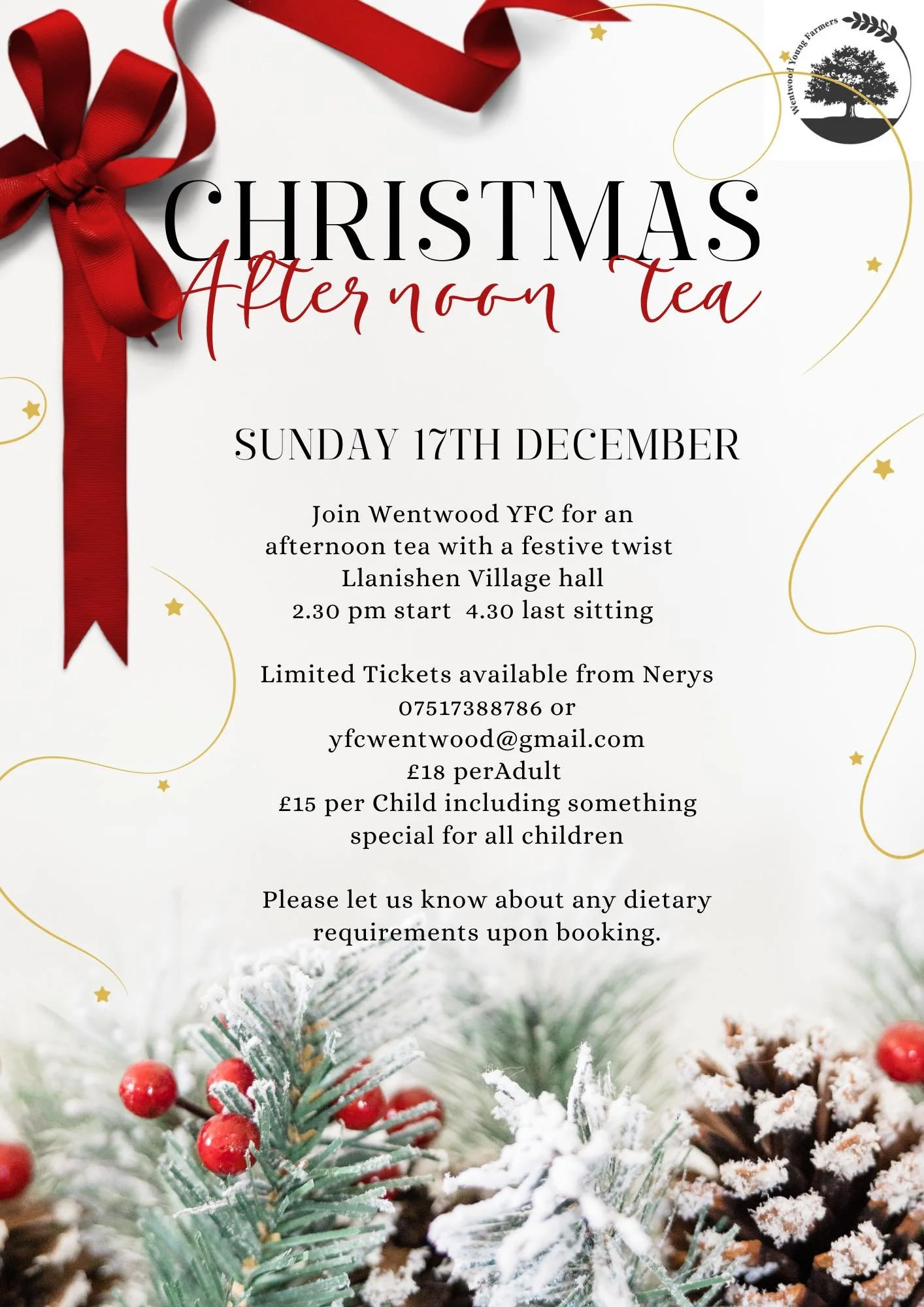 Wentwood YFC Christmas Afternoon Tea