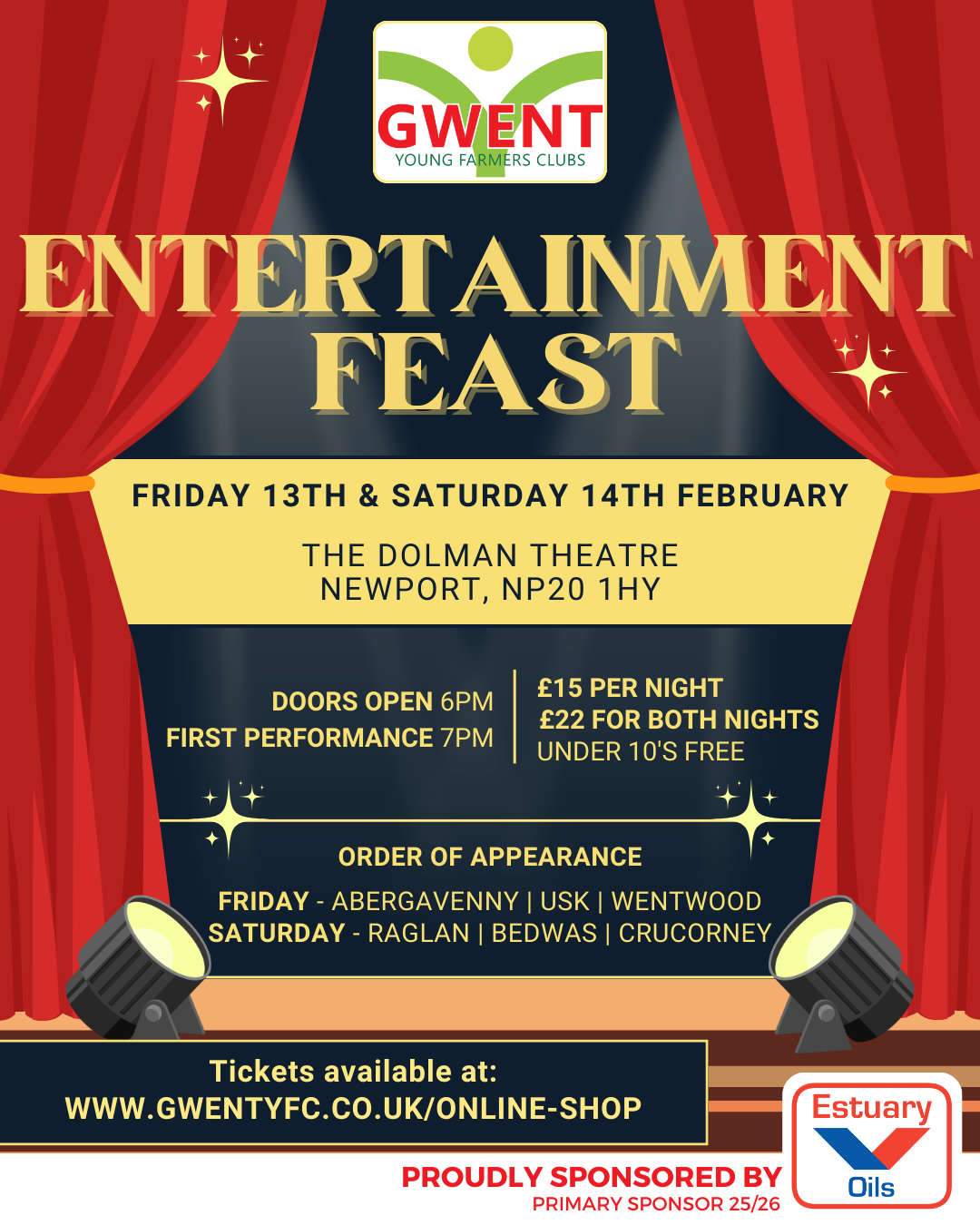 Gwent YFC Entertainment Feast Ticket