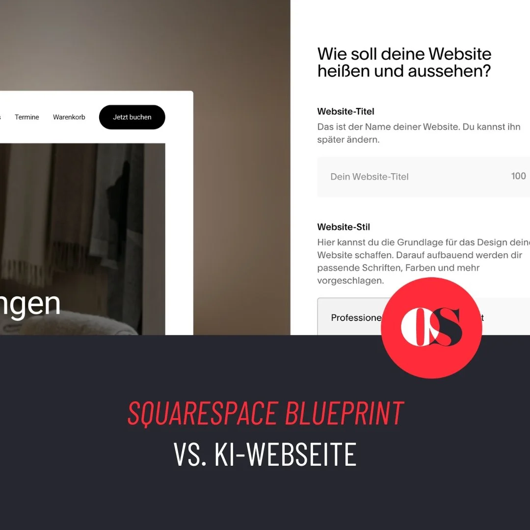 Squarespace Blueprint vs. KI-Webseite 