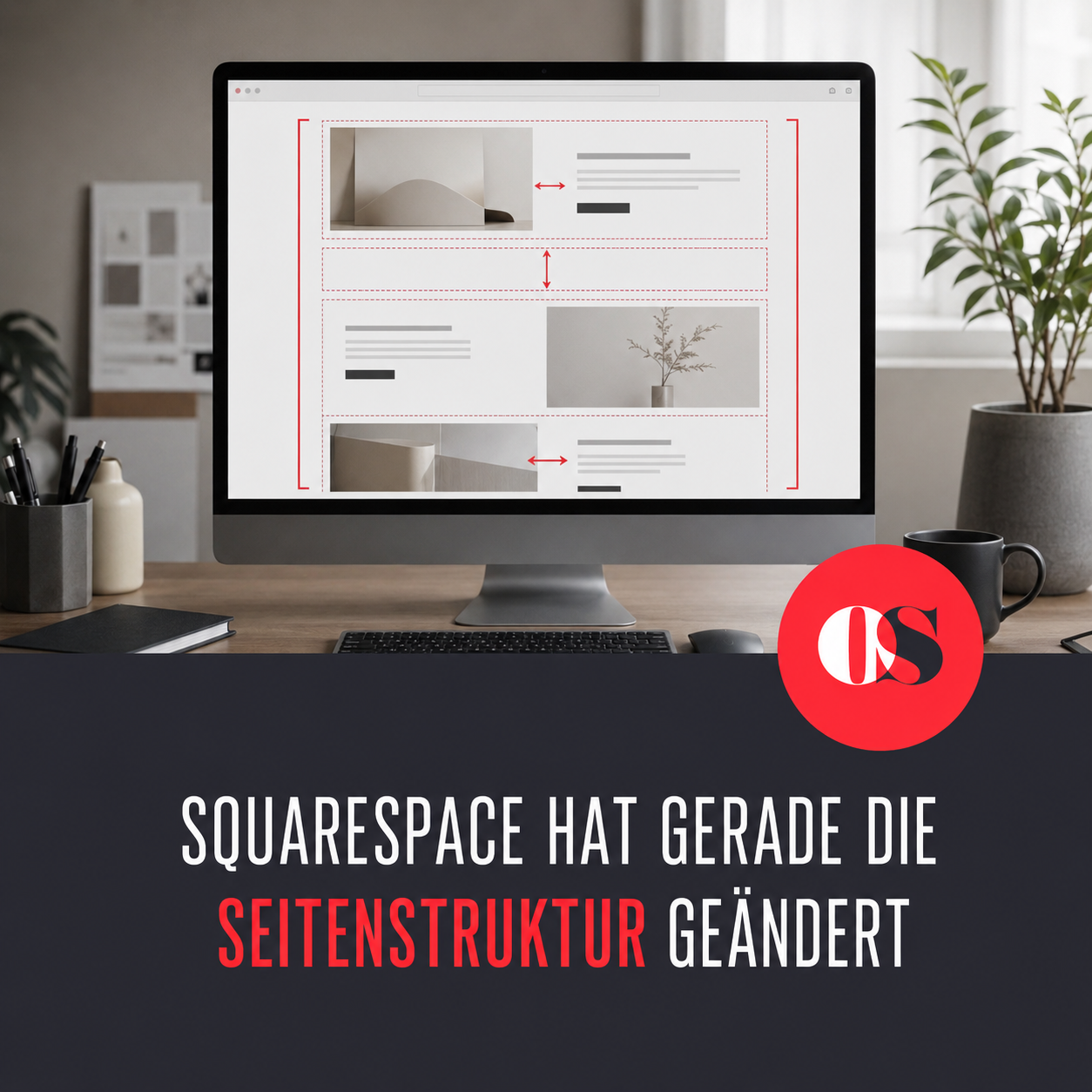 Squarespace hat gerade die Seitenstruktur geändert.