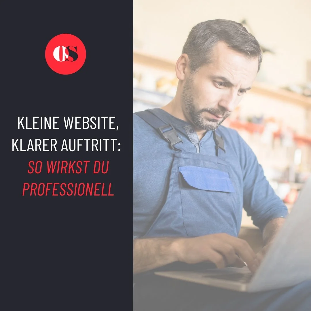 Du brauchst keine riesige Website, um als kleines Unternehmen ernst genommen zu werden