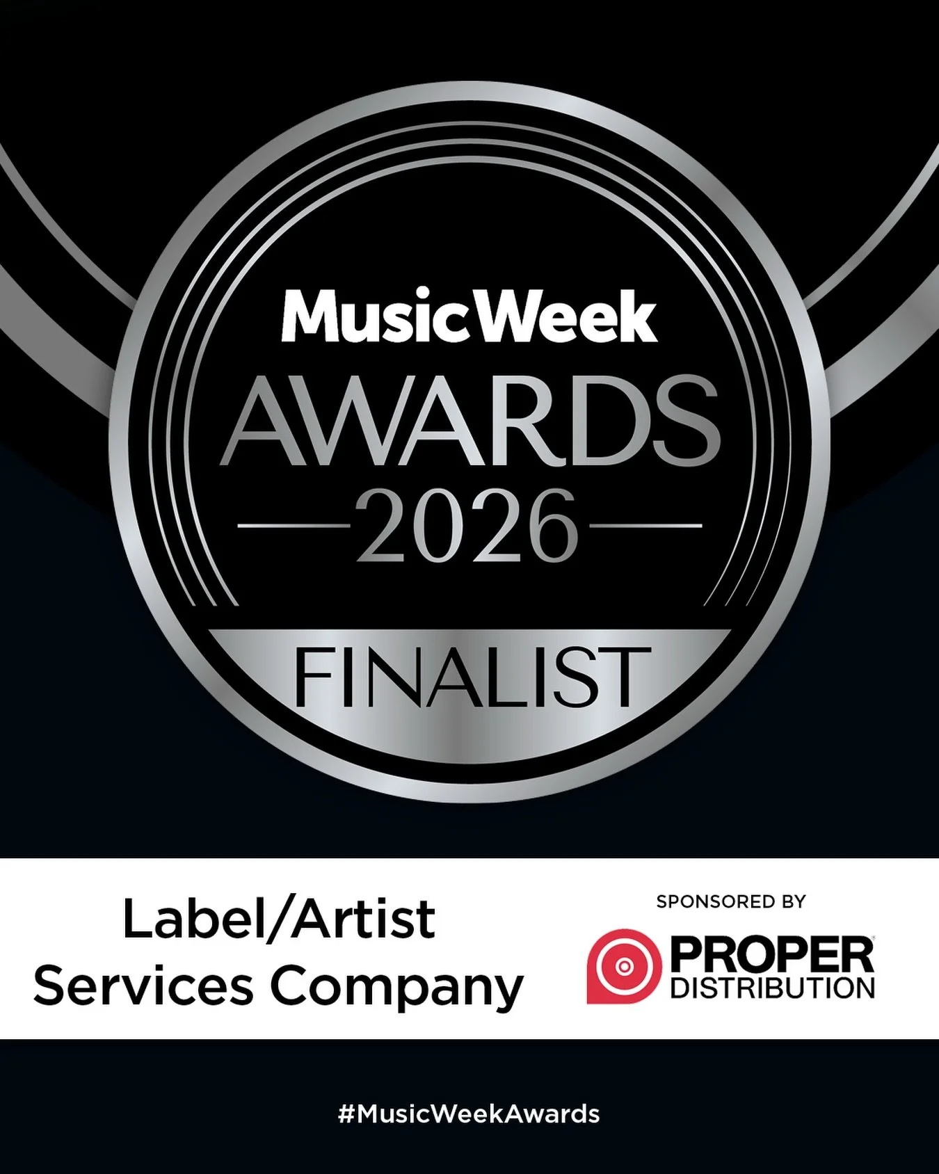 Huge news! We&rsquo;ve officially been shortlisted for Best Label/Artist Services Company at the 2026 Music Week Awards! 🏆

It&rsquo;s been an amazing year, and we couldn&rsquo;t be more stoked to see the team&rsquo;s hard work recognised. Huge shou