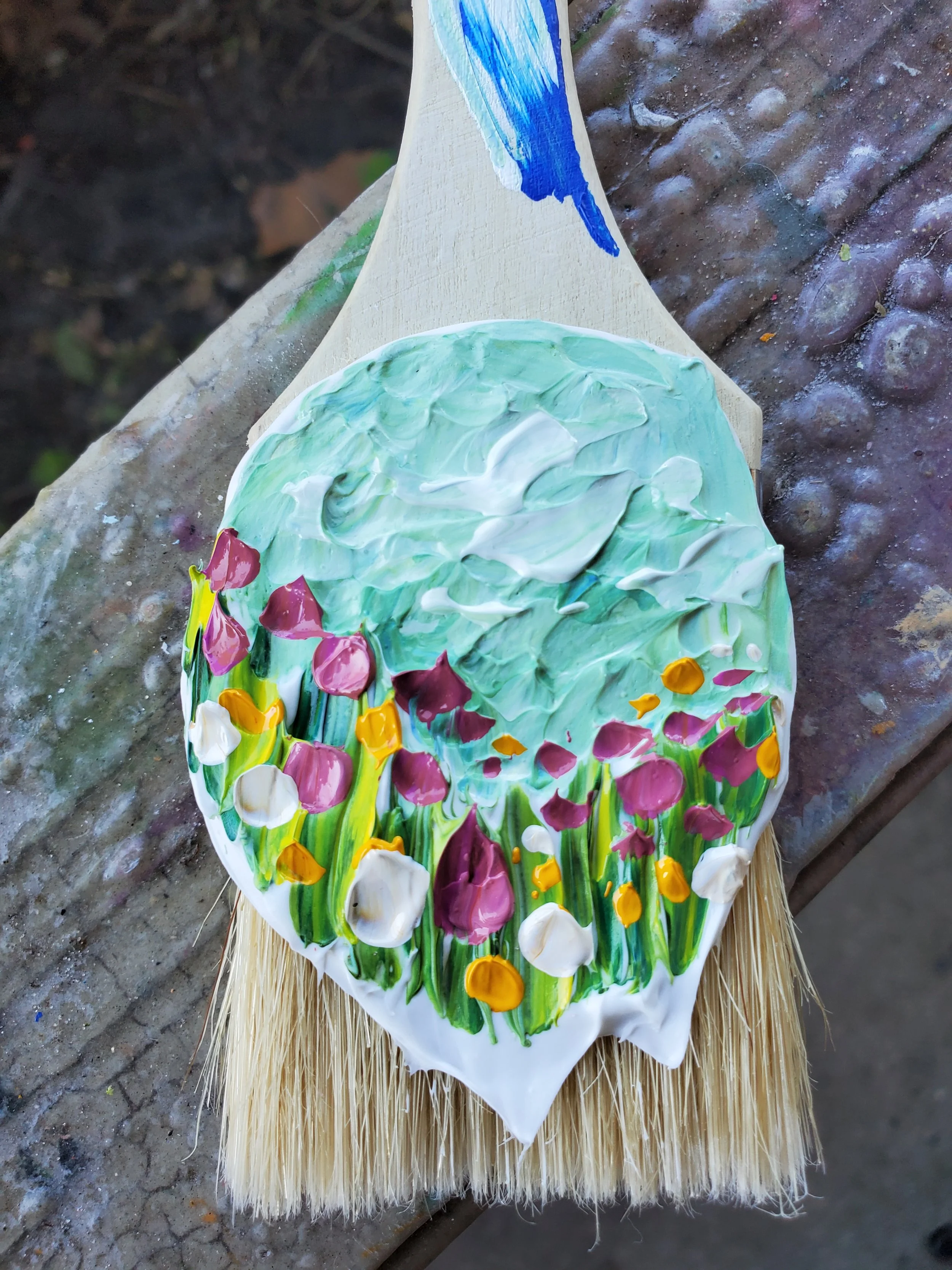 Field of Flowers- Painted Brush
