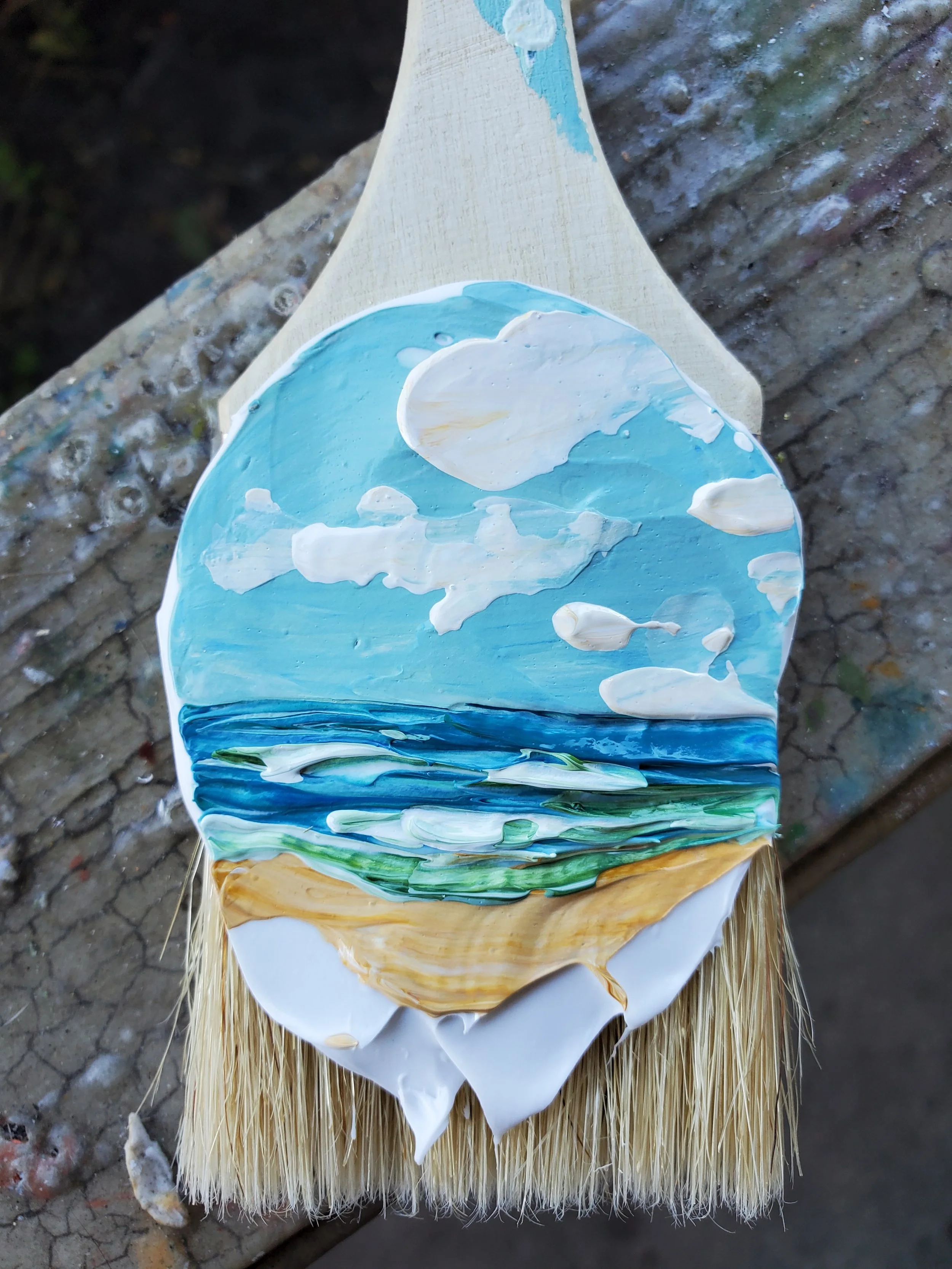 Seas the Day- Painted Brush