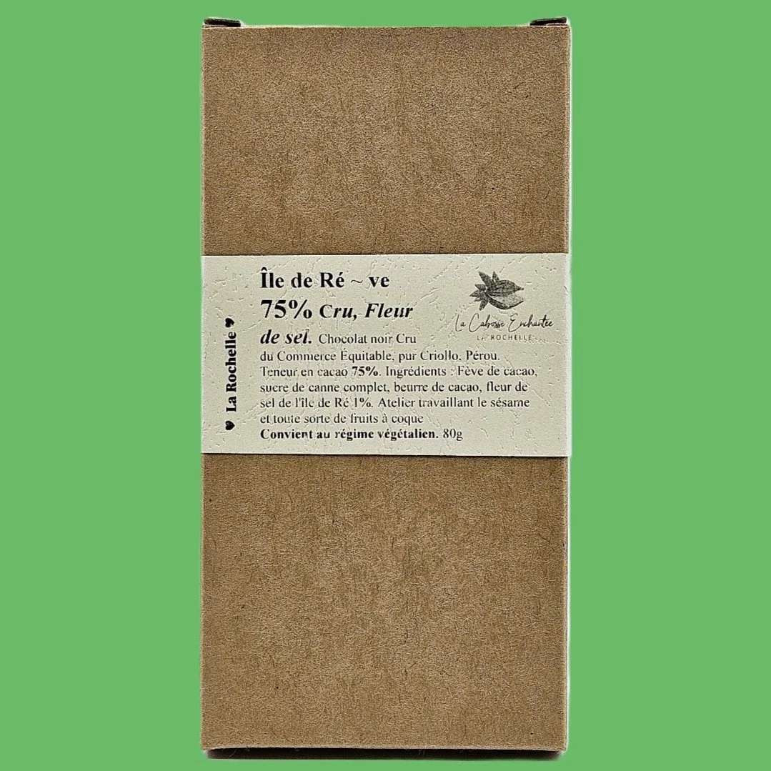 Île de Ré ⁓ ve 75% Cru fleur de sel