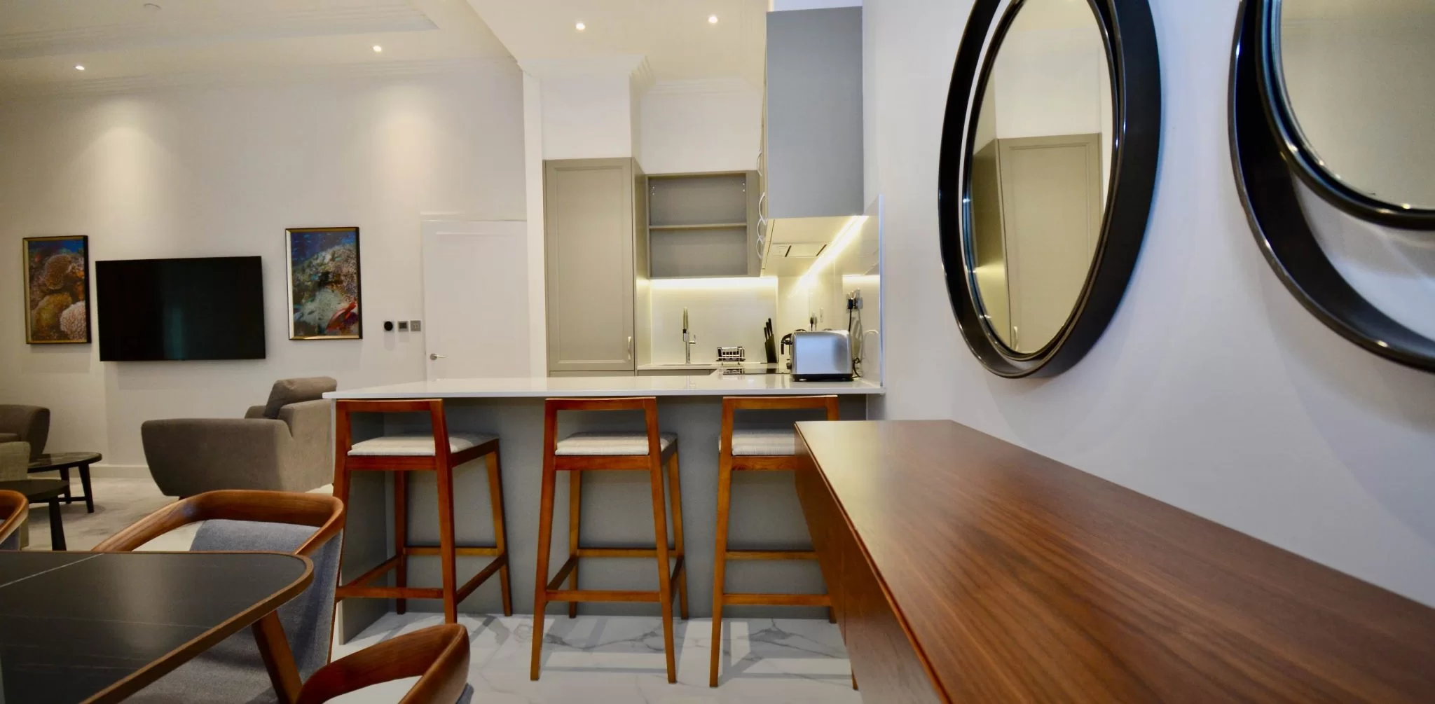 4. 2 Bed Apartment Dining Mirror