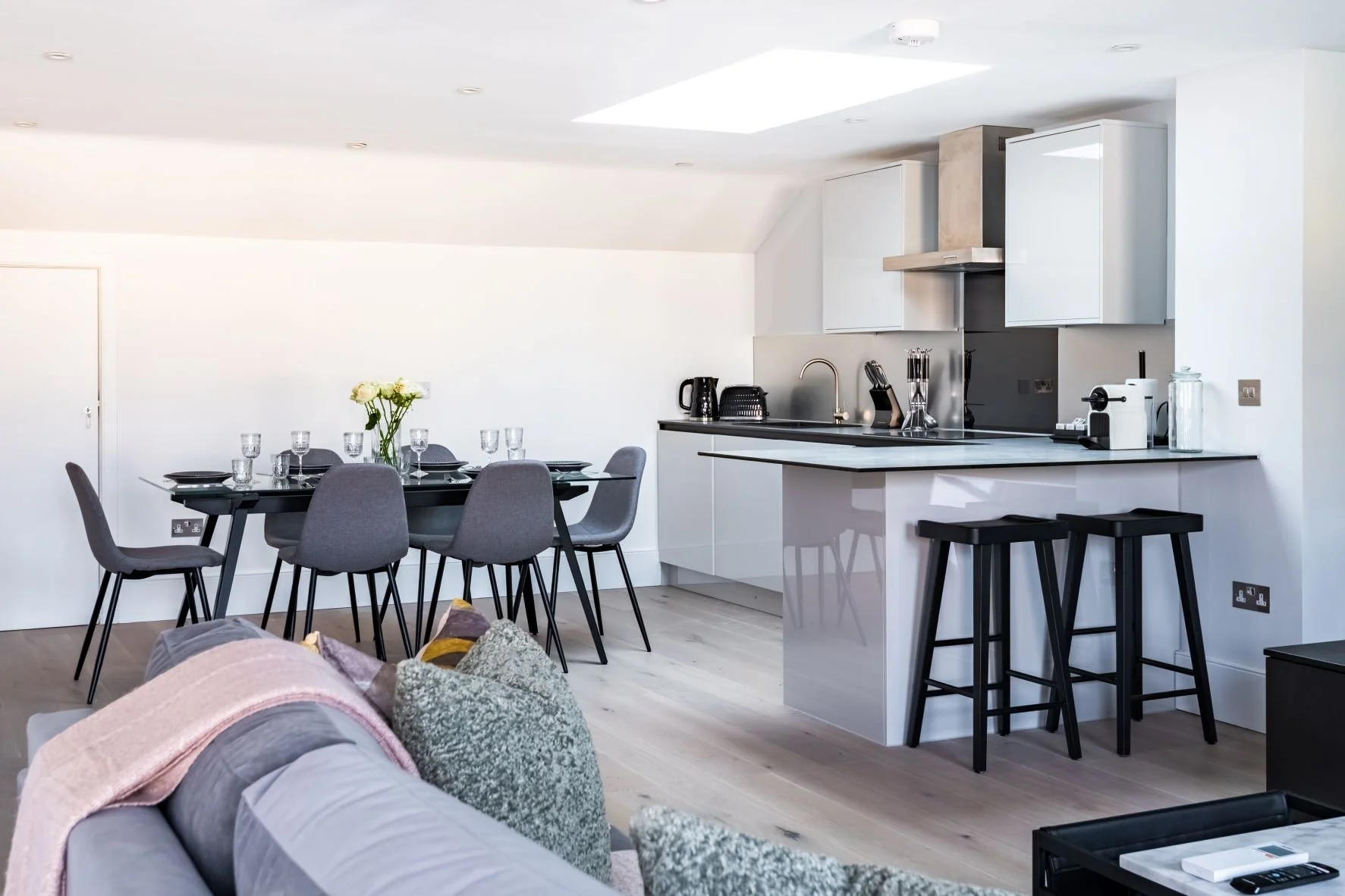 Queesberry Penthouse Kitchen and dining area.jpg