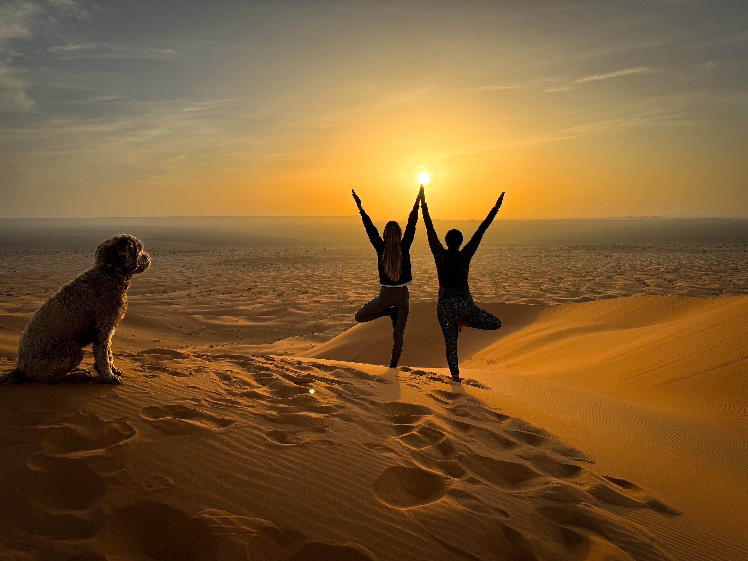 Yoga in der Wüste von Marokko, mit Michael Thurnherr