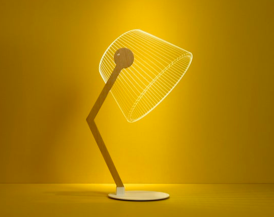 ZIGGi Optical Illusion 2D To 3D Table Lamp