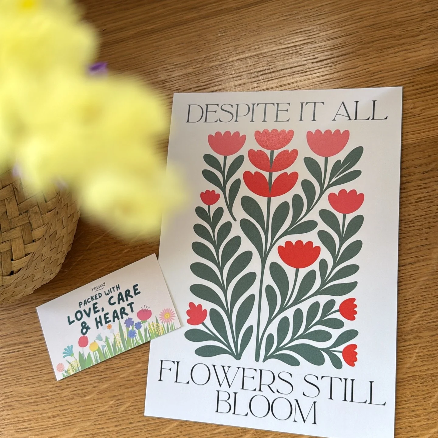 As many of you know, times have been tough here. 

Life, again, came to a stop with yet another war.

And this one feels different.

This is why we have pivoted with the items included in our spring boxes, to items that feel right. 🌸

Every spring b