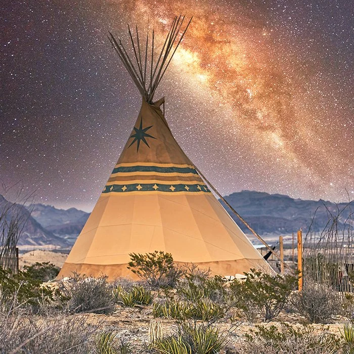 glamping tipi terlingua texas