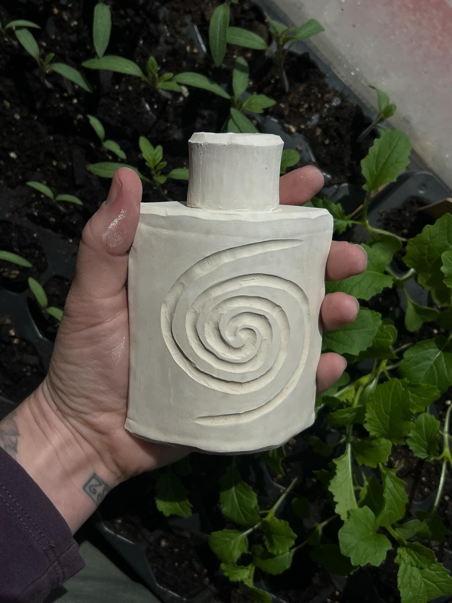 I&rsquo;ll have a few ceramic pieces available for sale at next months pop up~ vehicles for your veneration. my love of the spiral will be on full display.