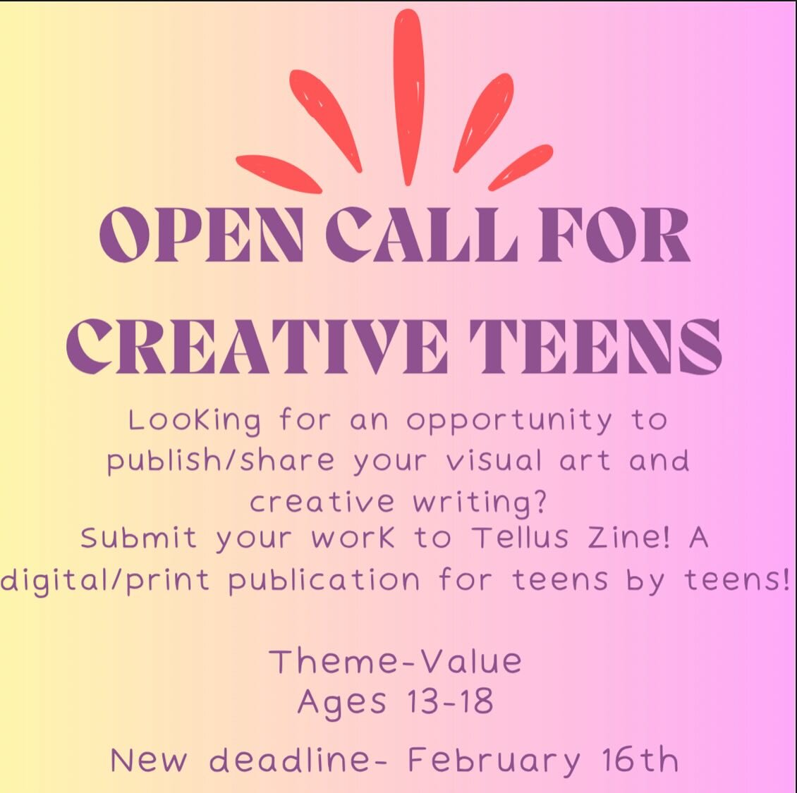 check our story for more information!! #art #youngartist #telluszine #zine #opencall #teenartist