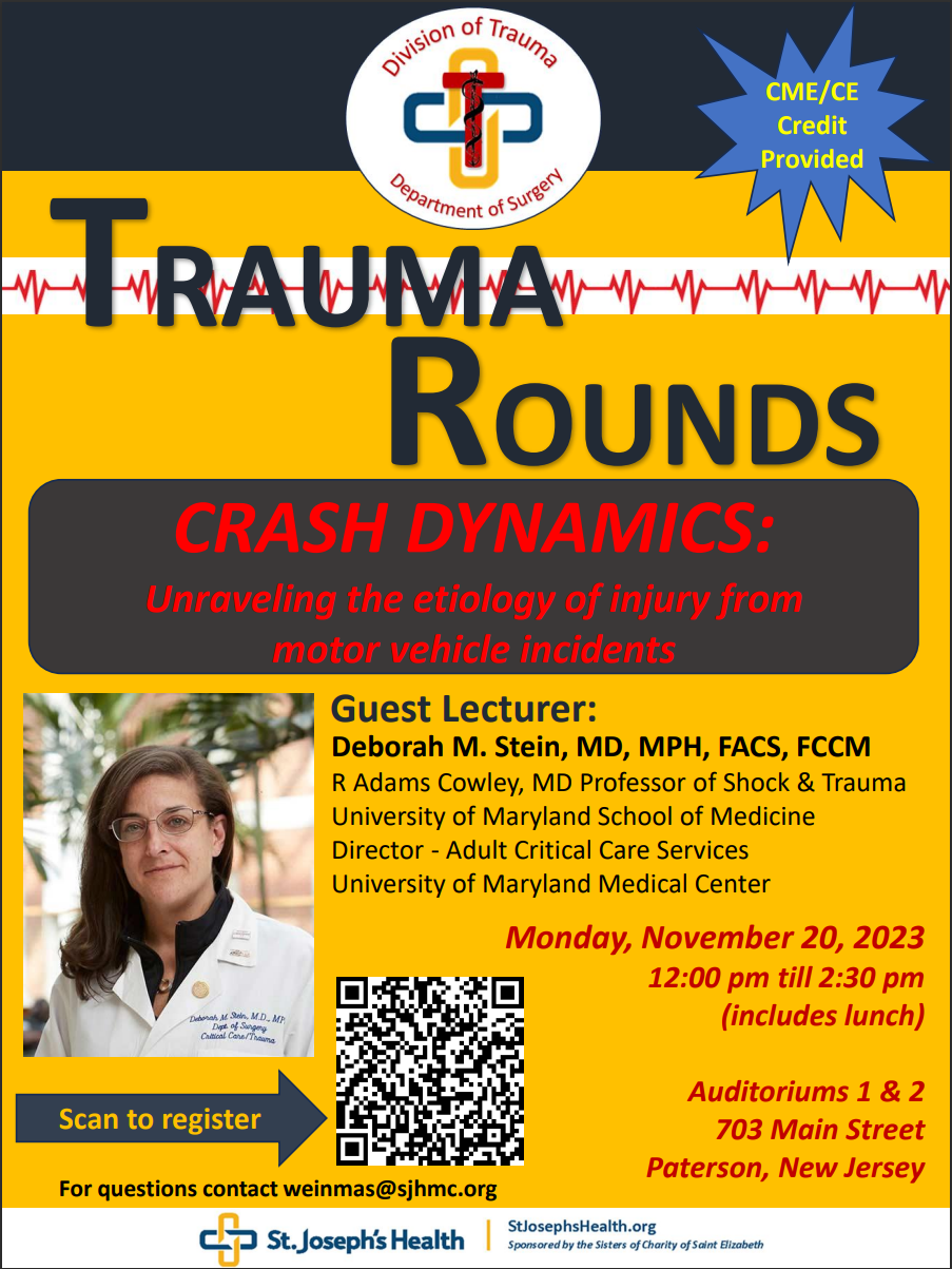 Trauma Rounds - Crash Dynamics - With Deborah Stein, MD