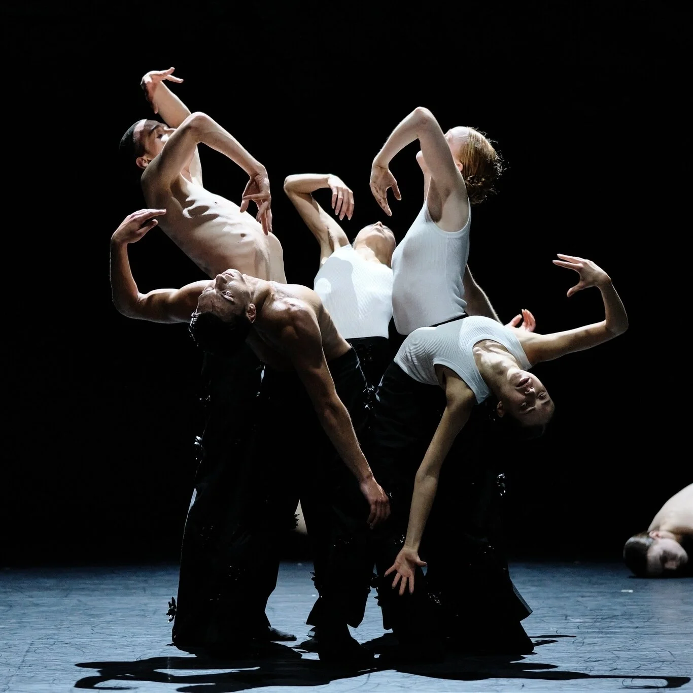 FORMORIA choreographed by Vittoria Girelli @vittogirelli⁠
⁠
Dancers: @gretycalzuola @quentaloup @inaralwheeler @anthonytette @chloe_capulong⁠
⁠
Part of Junior Ballett Z&uuml;rich's @ballettzuerich evening HORIZONTE at @theaterwinterthur⁠
⁠
Photo &cop