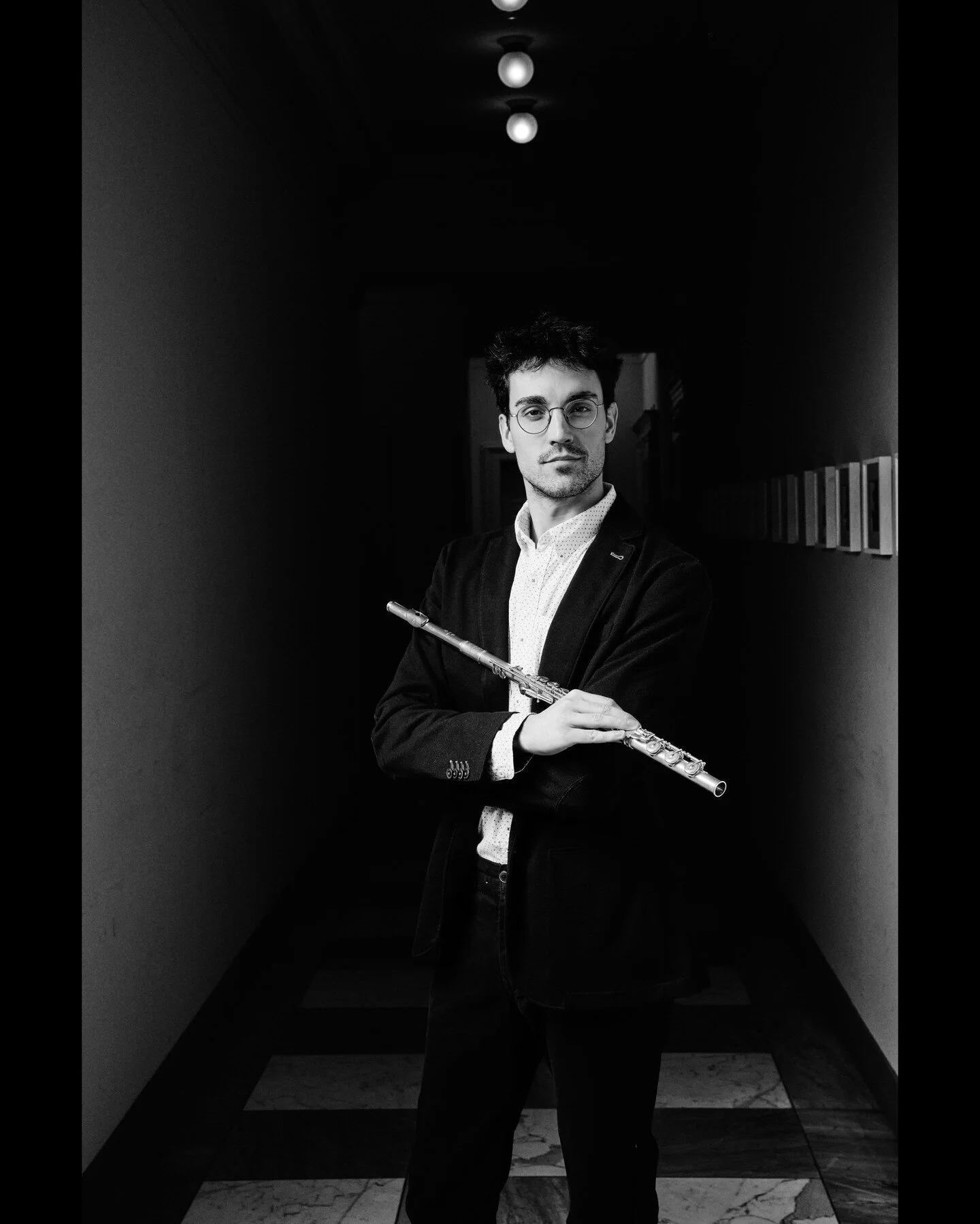 Flutist Iker S&aacute;ez @flutiker⁠
⁠
Photo &copy; Admill Kuyler @kuylerphoto⁠
⁠
#artist #photoshoot #portraiture #blackandwhite