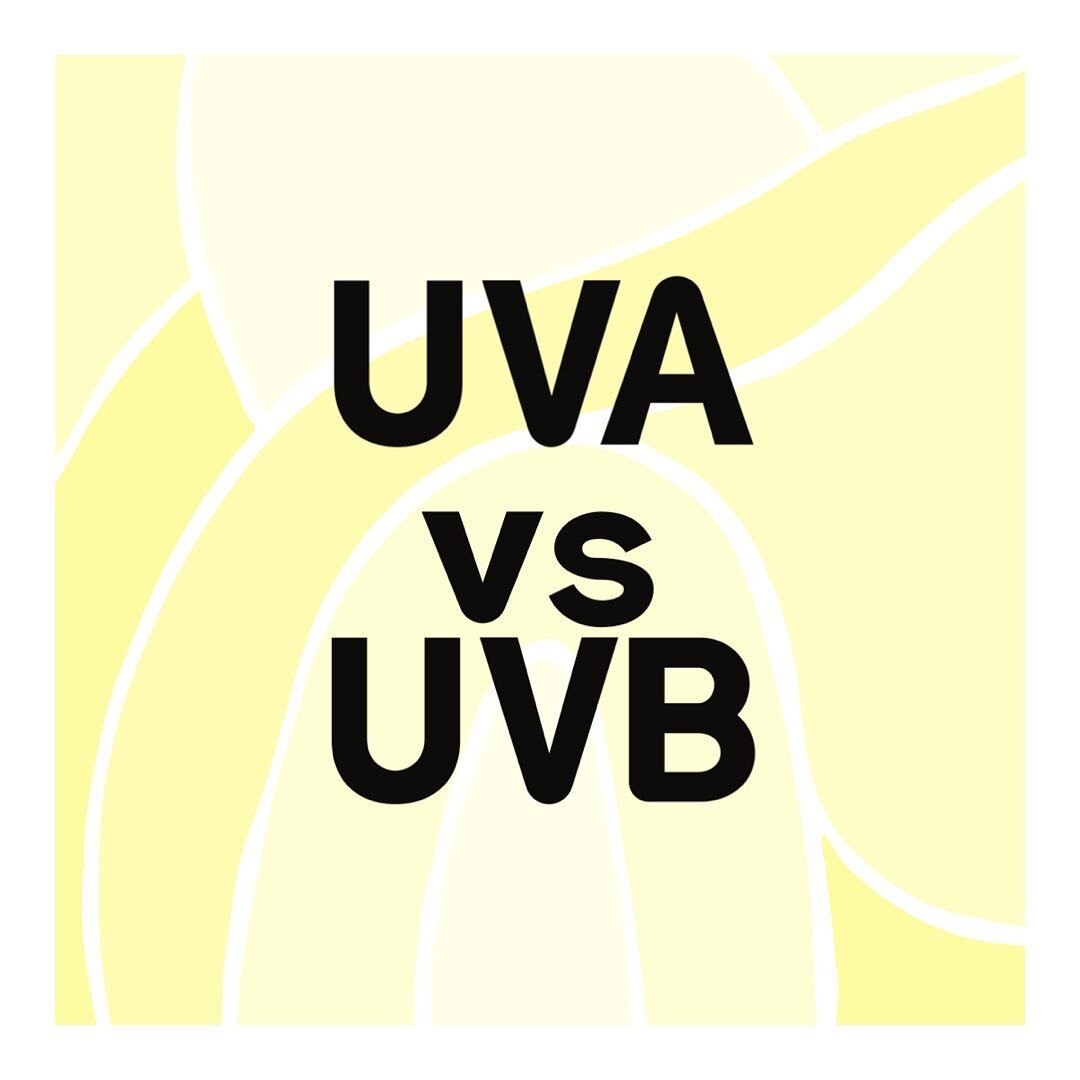 Refresher! Do you remember what UVA and UVB stand for? 
-
-
They are the two harmful ultraviolet rays the sun omits. 
☀️ Ultraviolet A (UVA) is the one responsible for aging the skin
☀️ Ultraviolet B (UVB) is the one responsible for burning the skin
