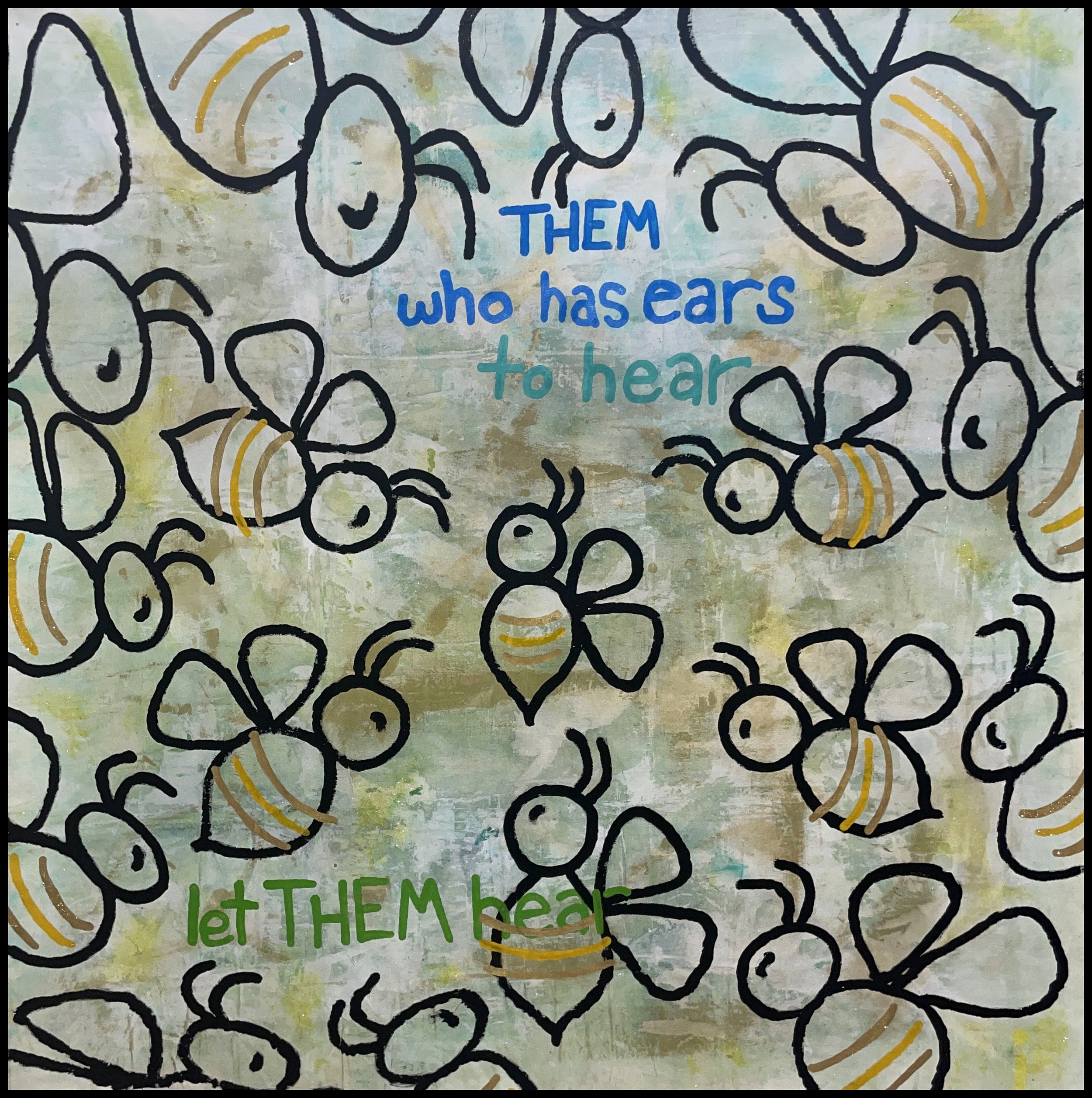 and the Sheep, 2024, 6'x6'