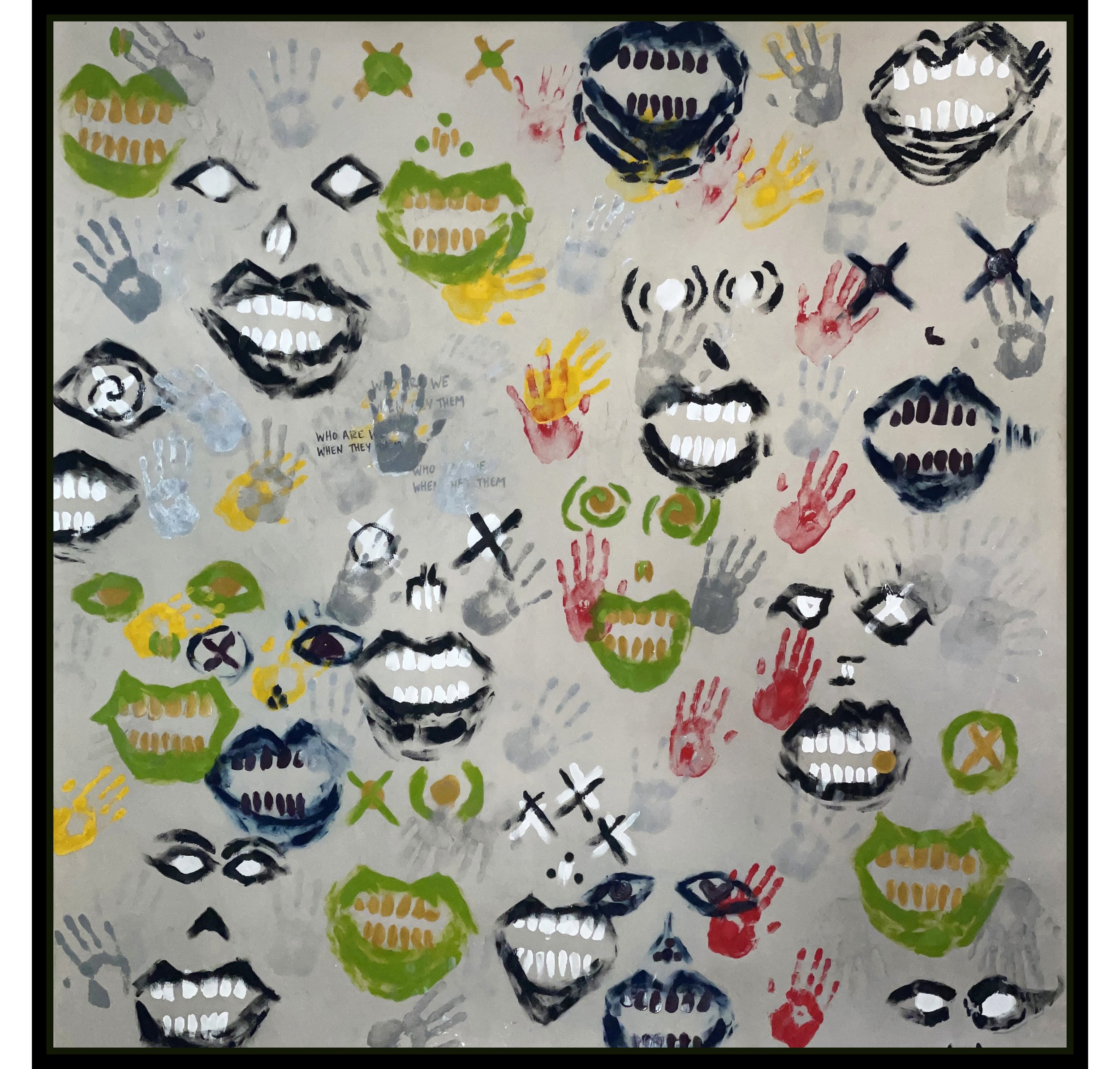 Who Are WE When They Them, 2024, 6'x6'