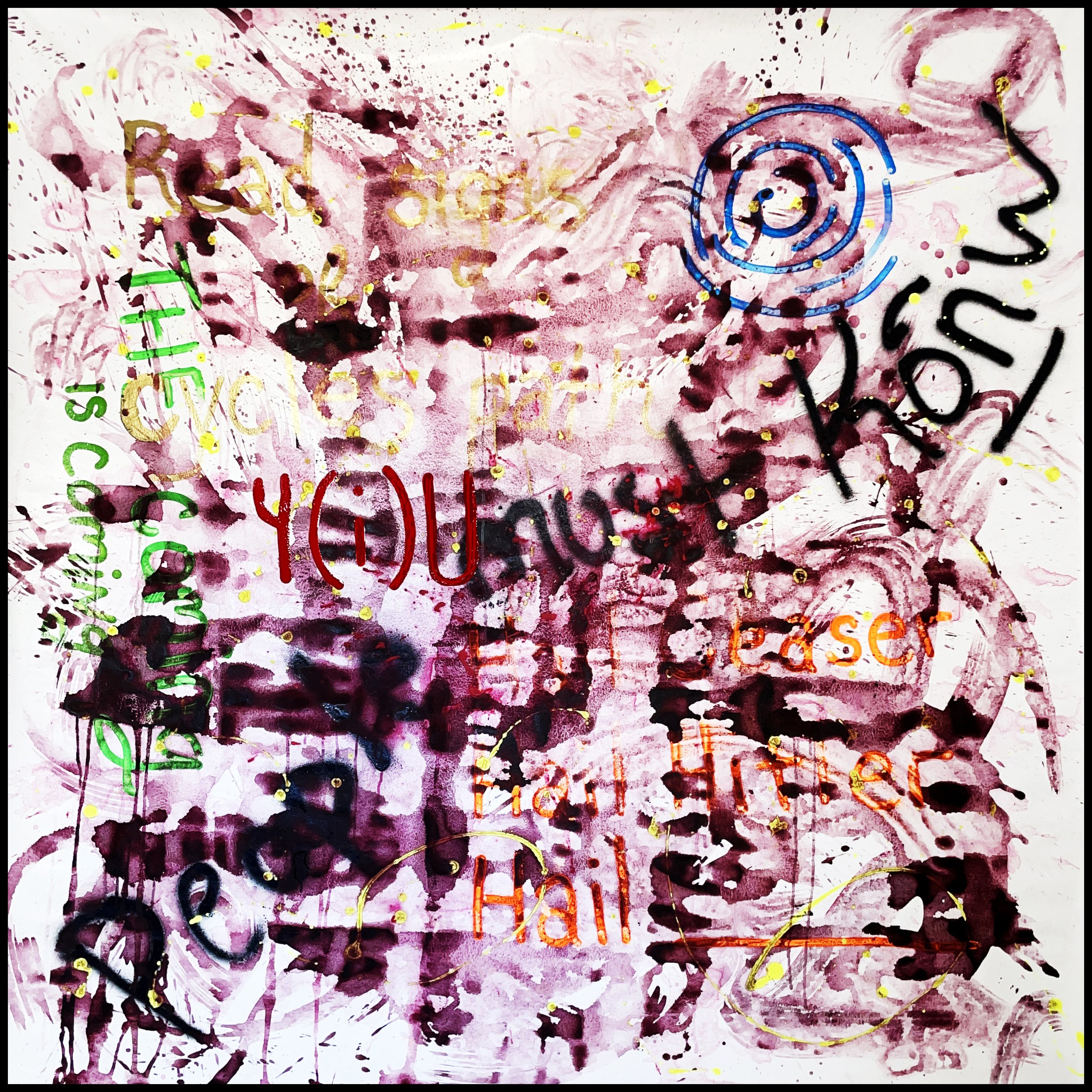 Spiral Lines, 2023, 6'x6'