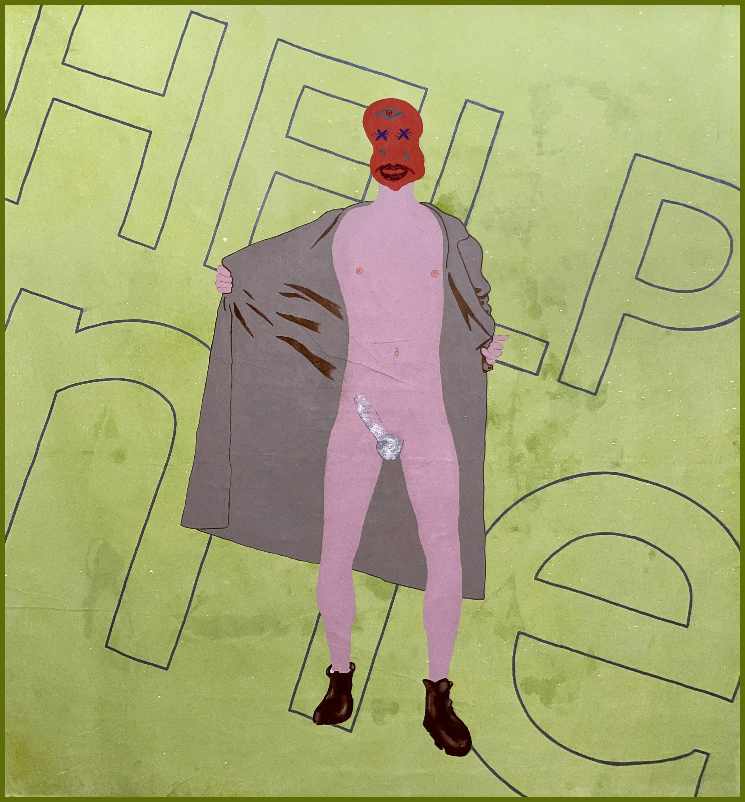 "The Flasher", 2024, 6'x6'