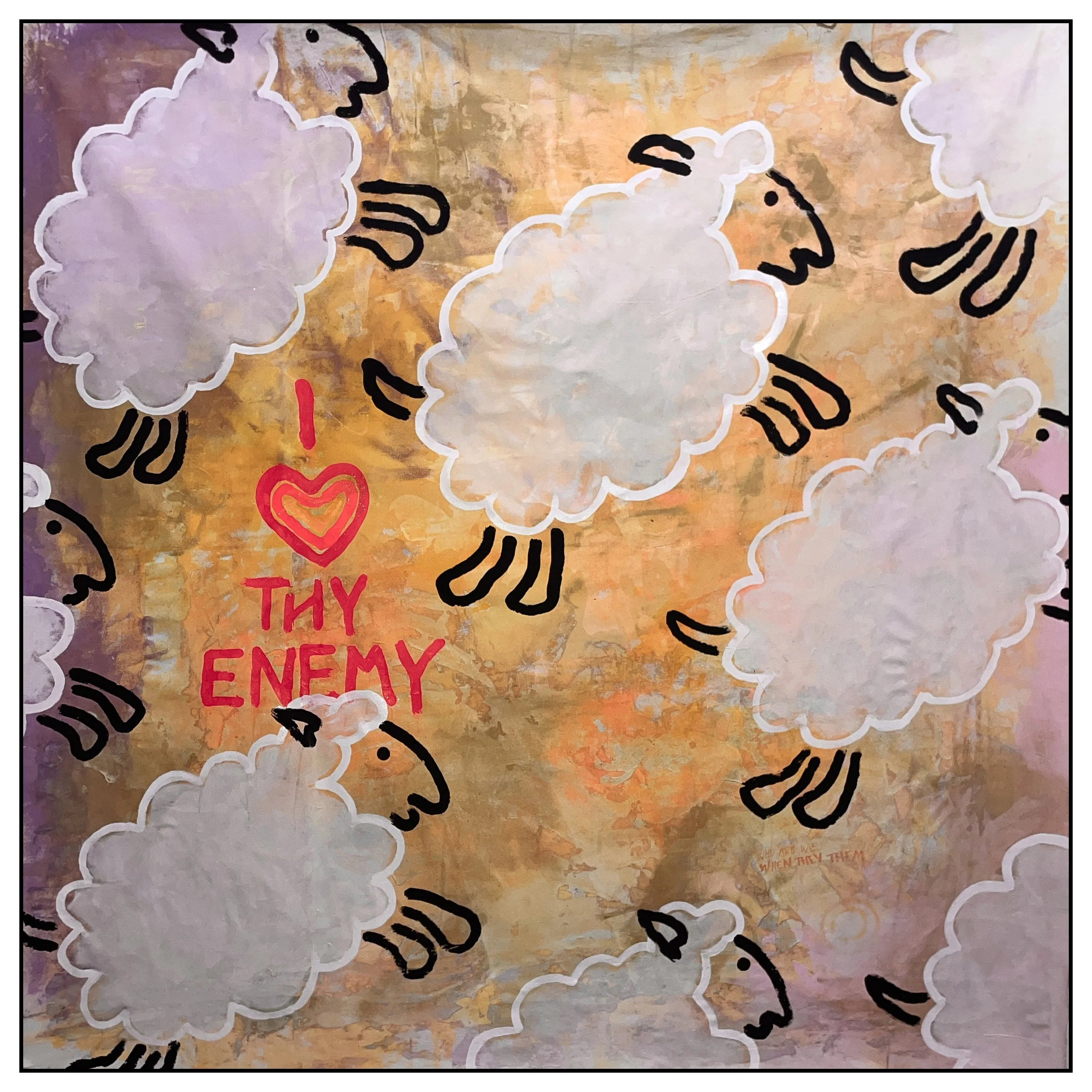 Love Thy Enemy, 2024, 6'x6'
