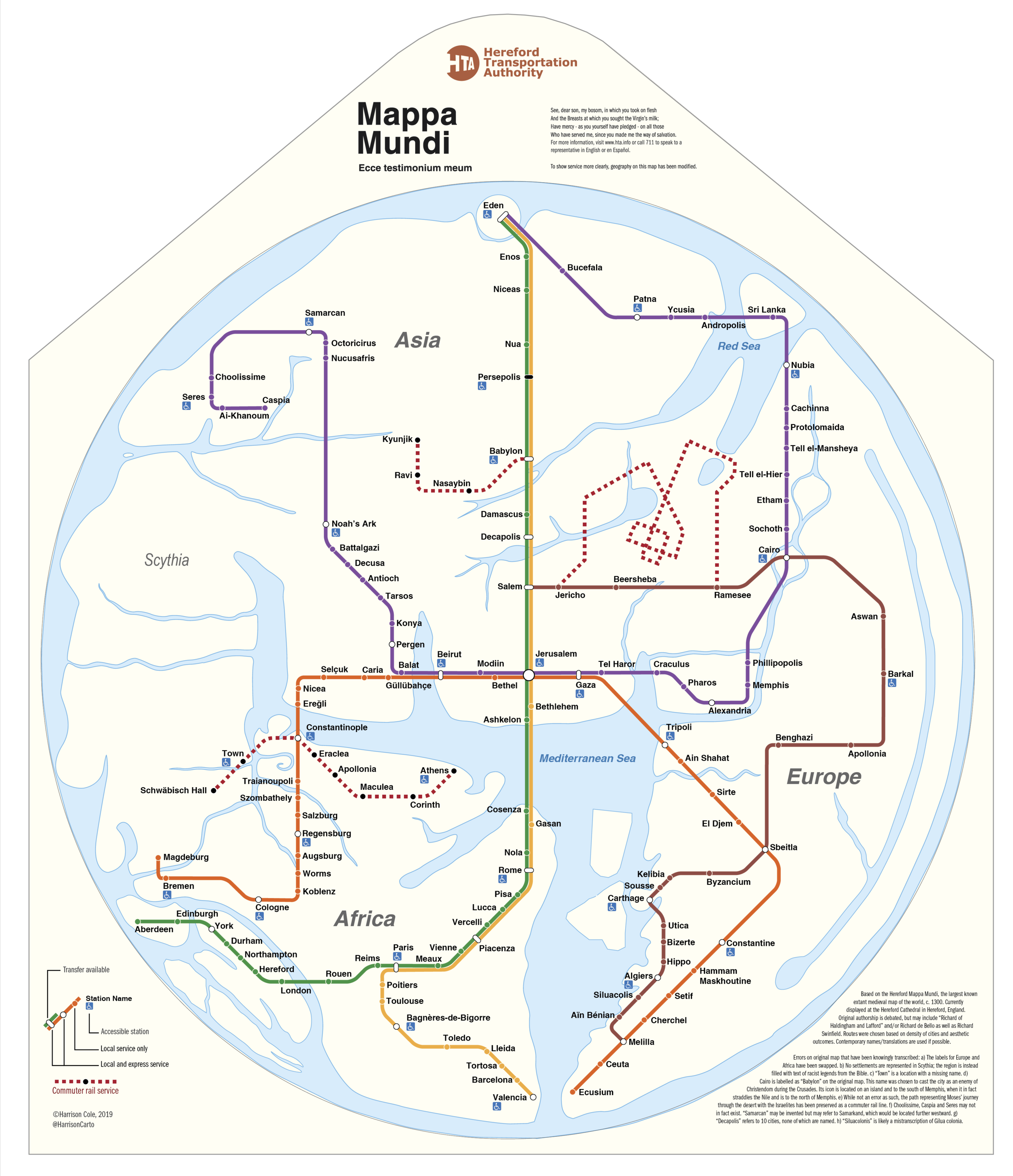 Hereford Subway Mapa Mundi (2018)