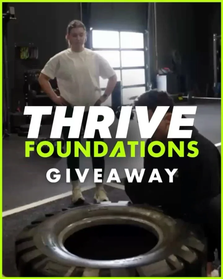 🔥🚨 THRIVE FOUNDATIONS GIVEAWAY 🚨 🔥

Ready to start but don&rsquo;t want to do it alone? We&rsquo;re giving YOU + a friend a spot in our Thrive Foundations beginner strength program. 

Here&rsquo;s how to enter ⬇️ 
✅ Like this post 
✅ Share it on 