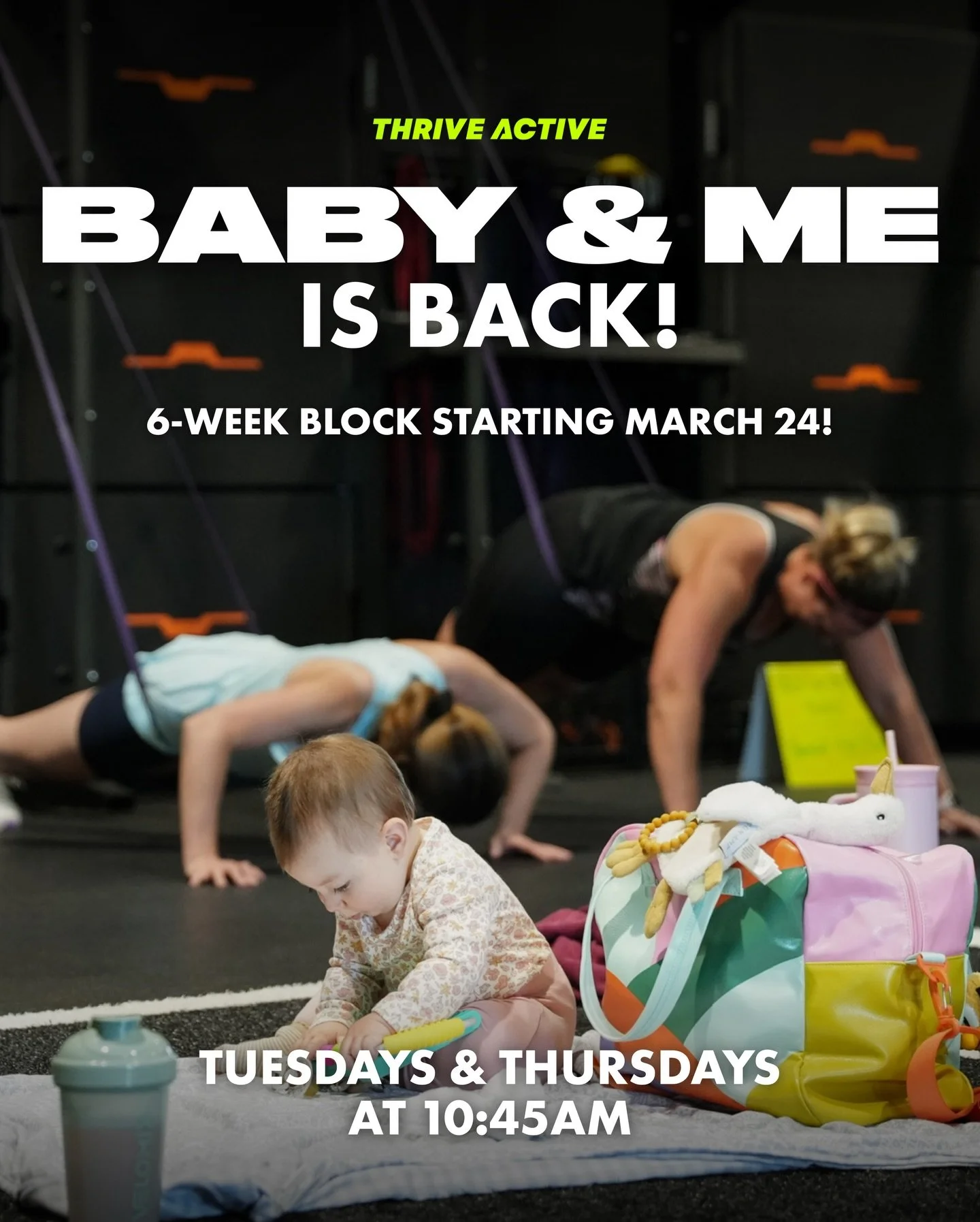 BABY &amp; ME IS BACK!! 🔥 

Starting March 24th, we&rsquo;re kicking off a new 6-week block designed to help you ease back into movement, rebuild strength, and connect with other moms &mdash; all while your baby is right there with you. 

Show up as